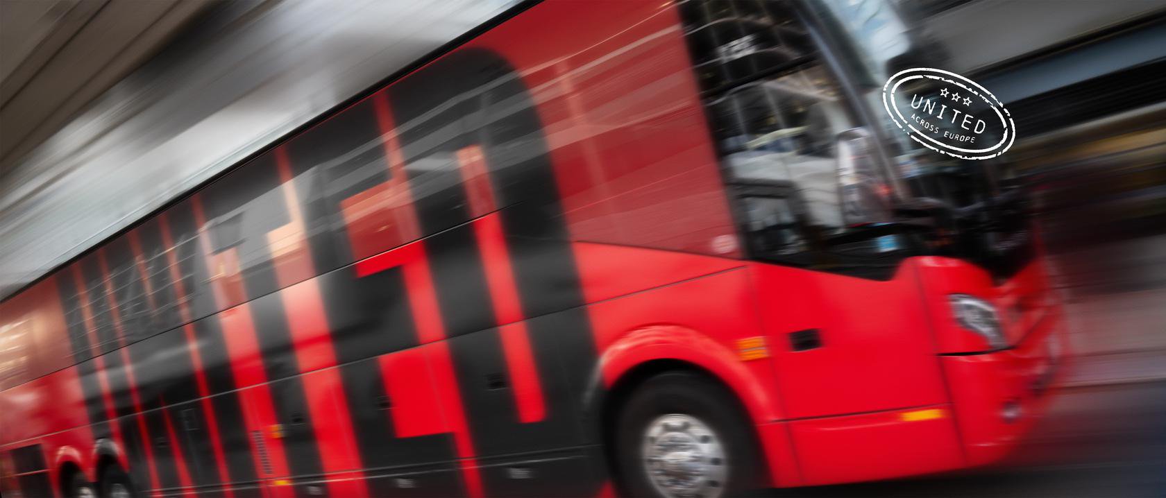 United across Europe Tour Bus