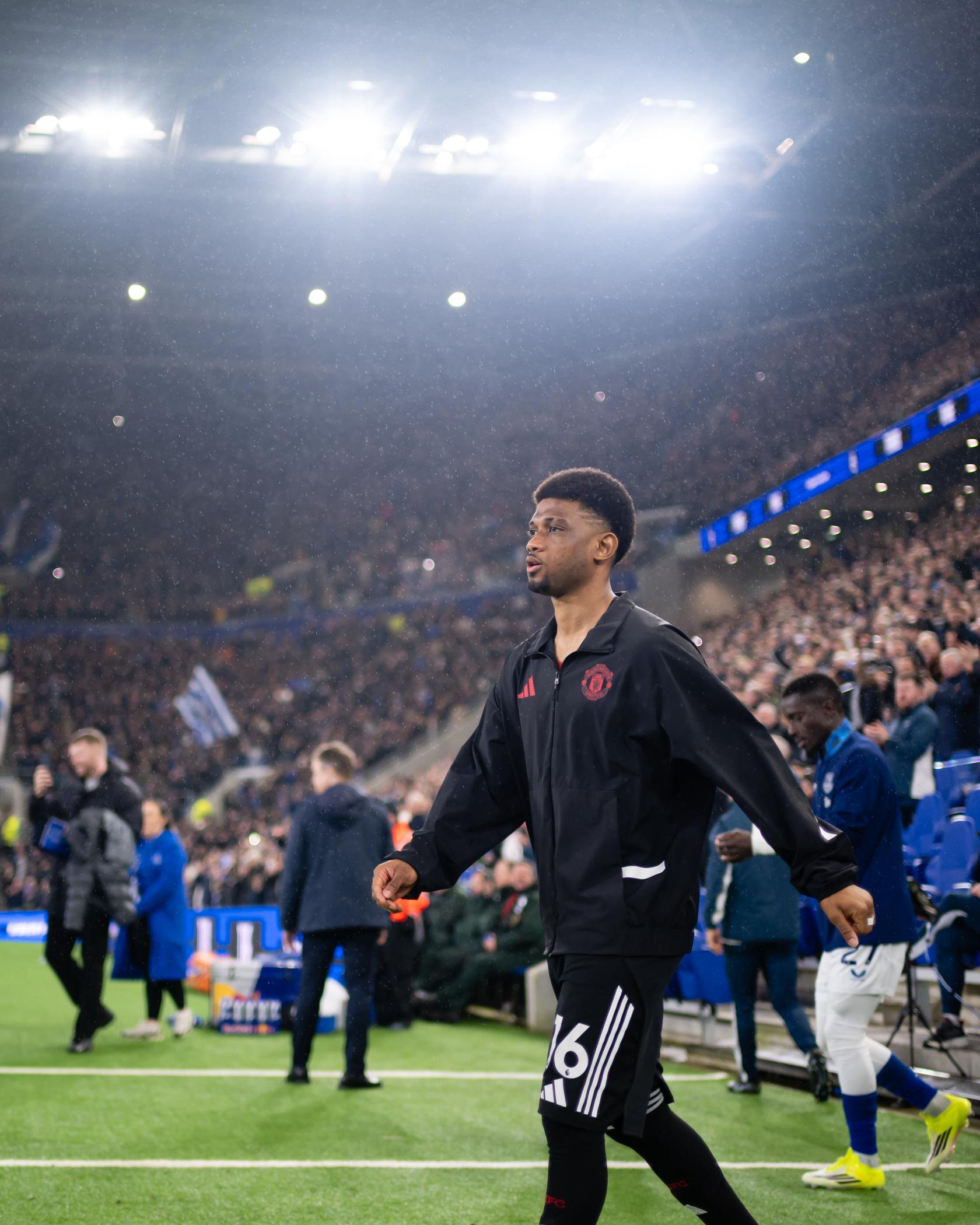 Why is Amad playing at Everton?
