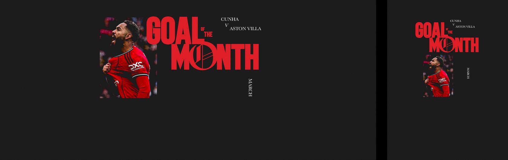 Cunha's Villa strike wins Goal of the Month