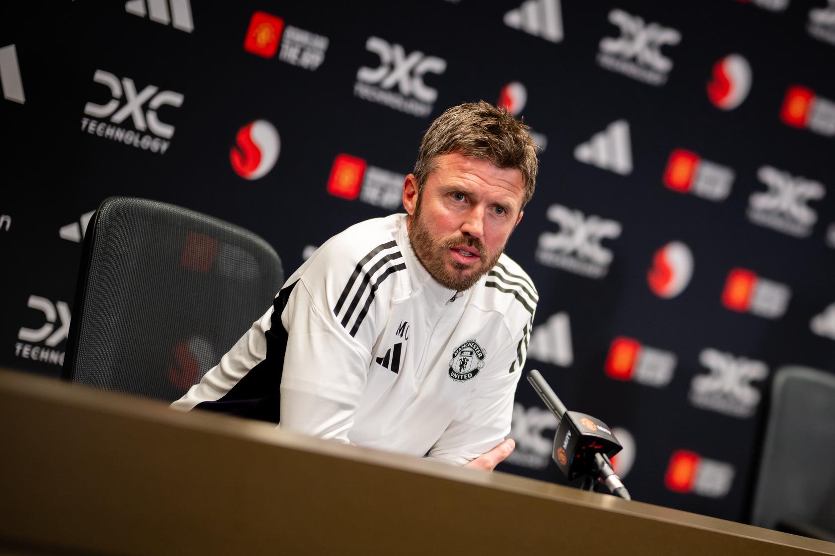 When is Carrick's pre-Spurs press conference?