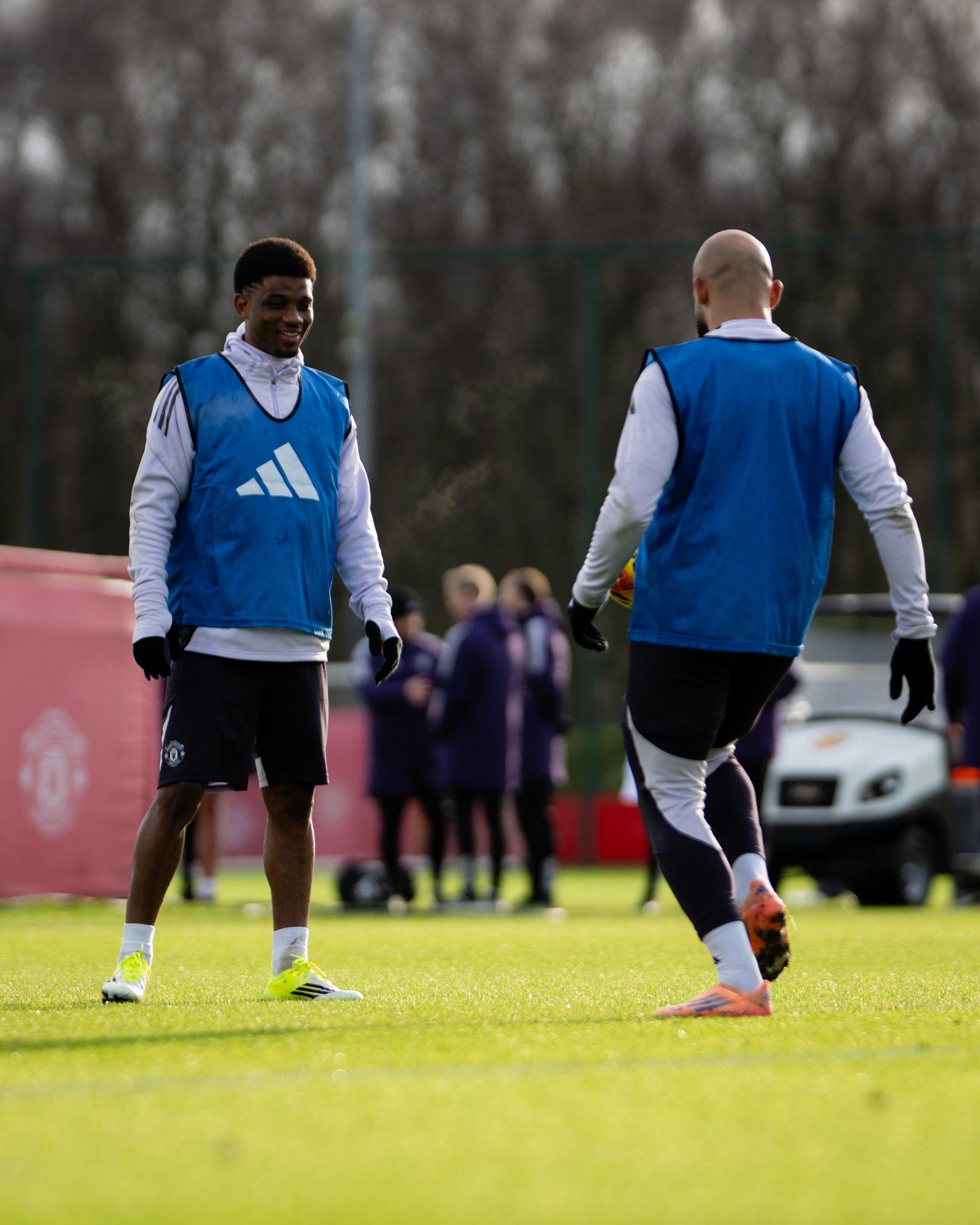 Amad and Mbeumo return to training