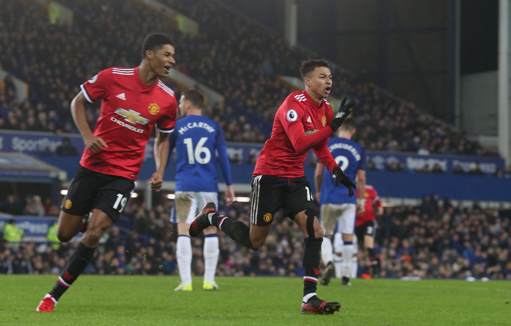 Everton 0 United 2