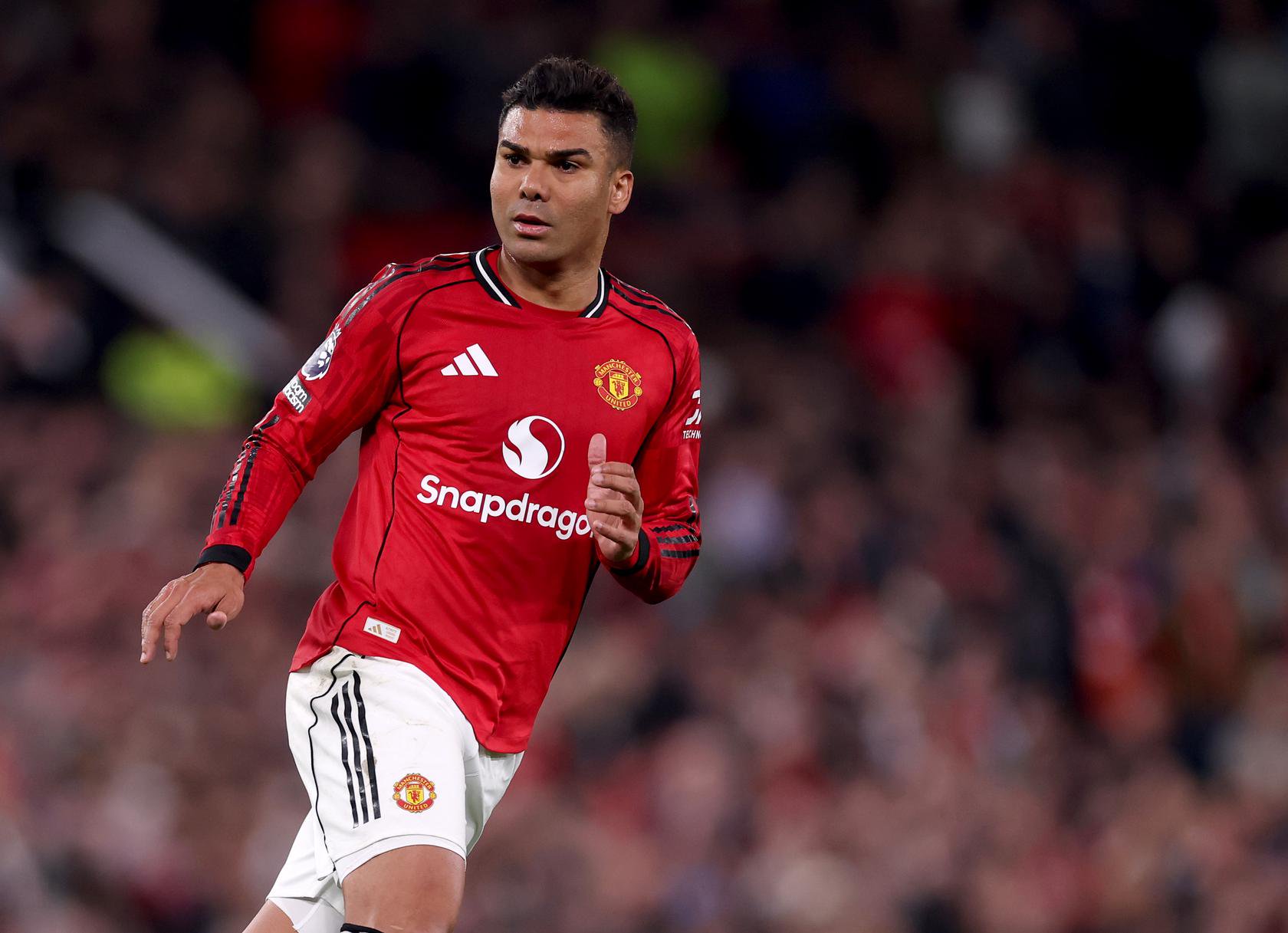 Casemiro at Old Trafford.