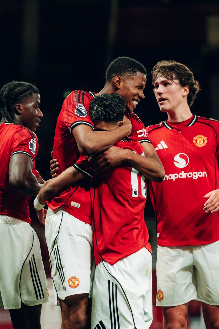 Chido Obi and JJ Gabriel celebrating a goal in the FA Youth Cup