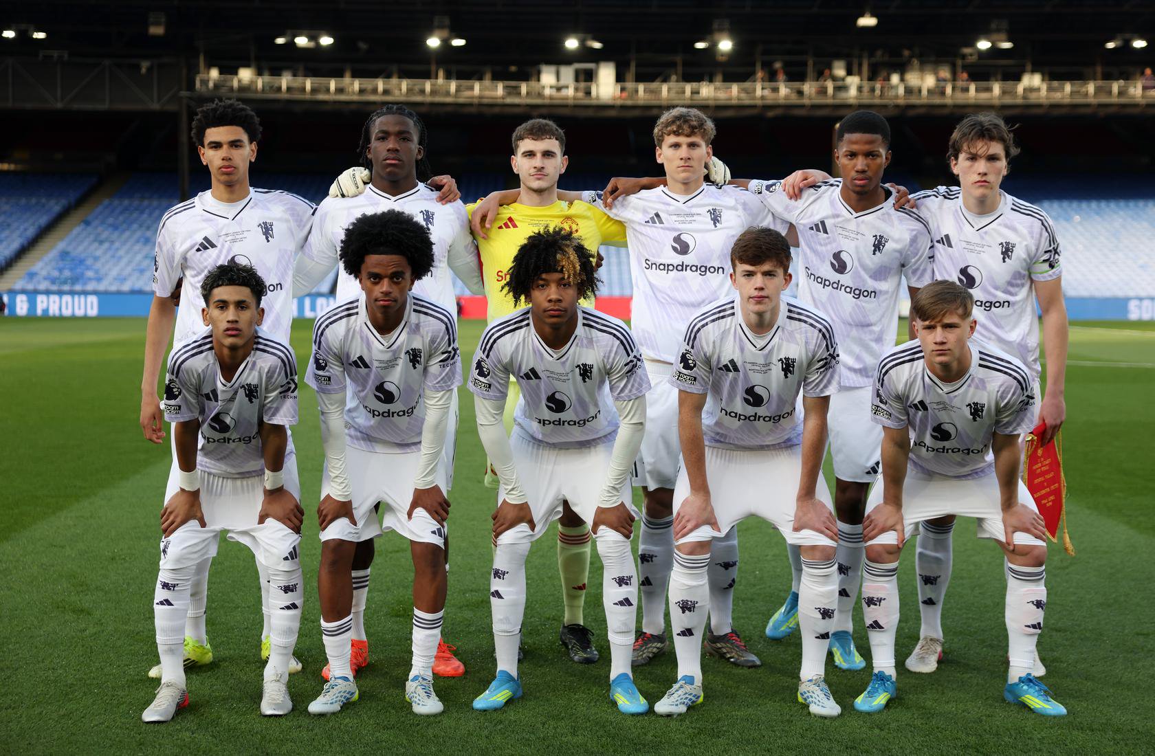 U18s pose for team photo at Selhurst Park