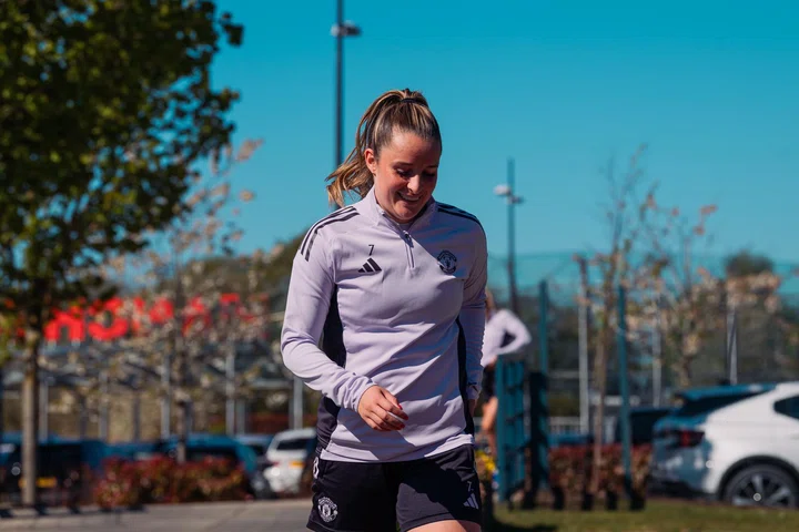Image: Ella Toone training at Carrington