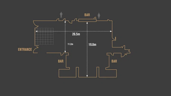 Suites - Salford Bar & Grill Suite - Floorplan Image