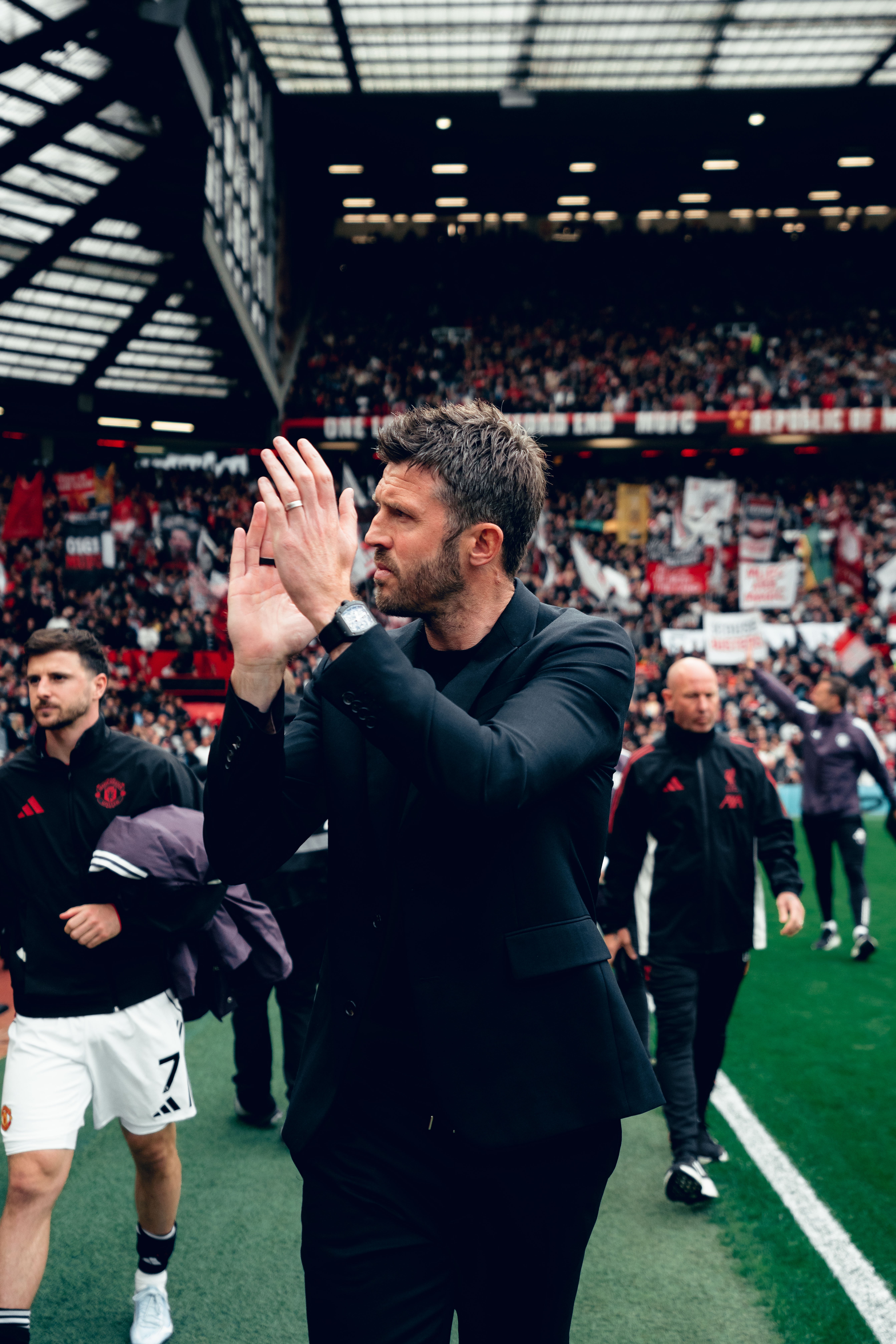 Image: Michael Carrick interview after Liverpool win