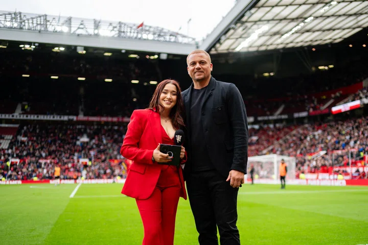 MUTV's Zarah Connolly and Wes Brown
