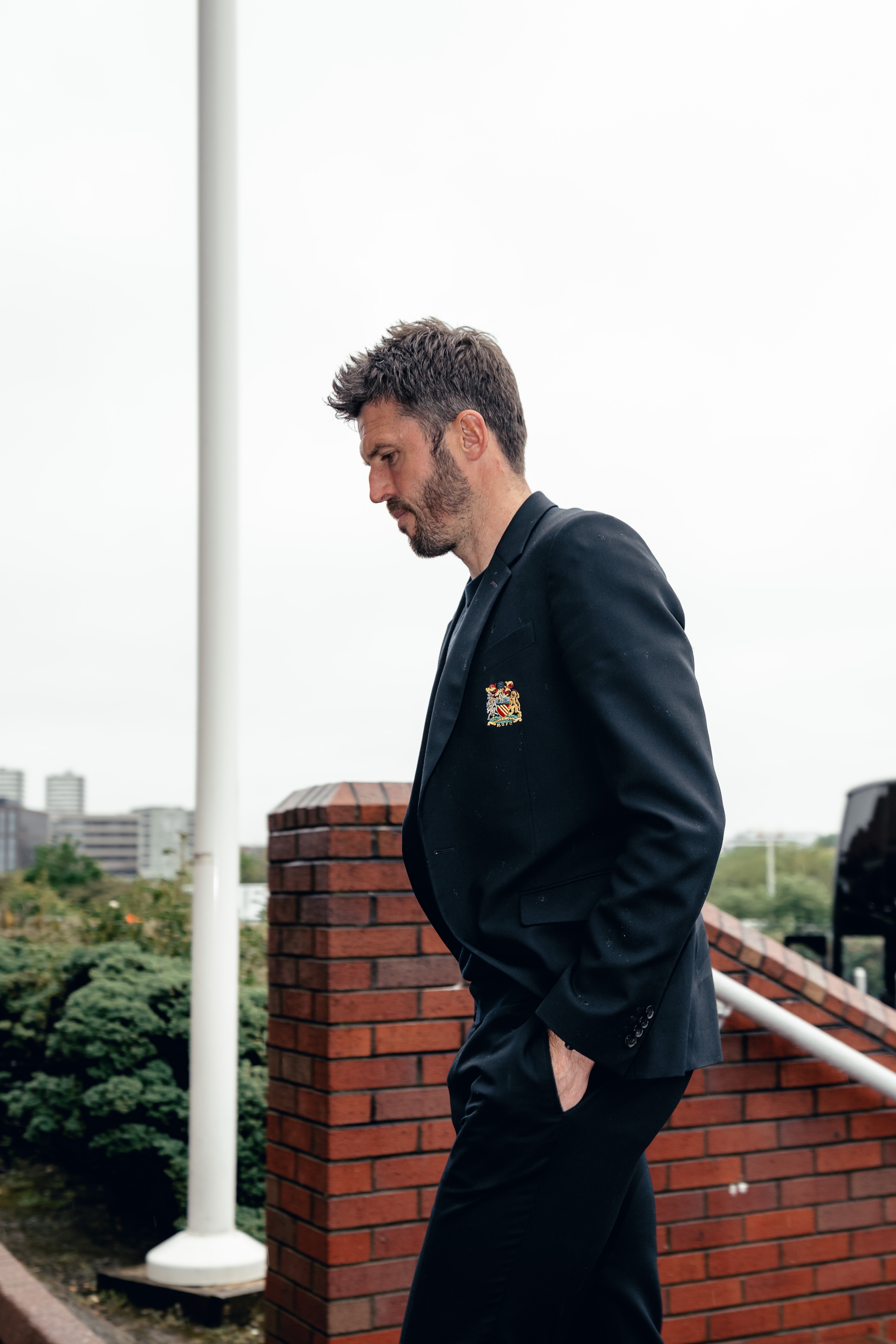 Image: Michael Carrick arrives at Stadium of Light for Sunderland v Man Utd 9 May 2026