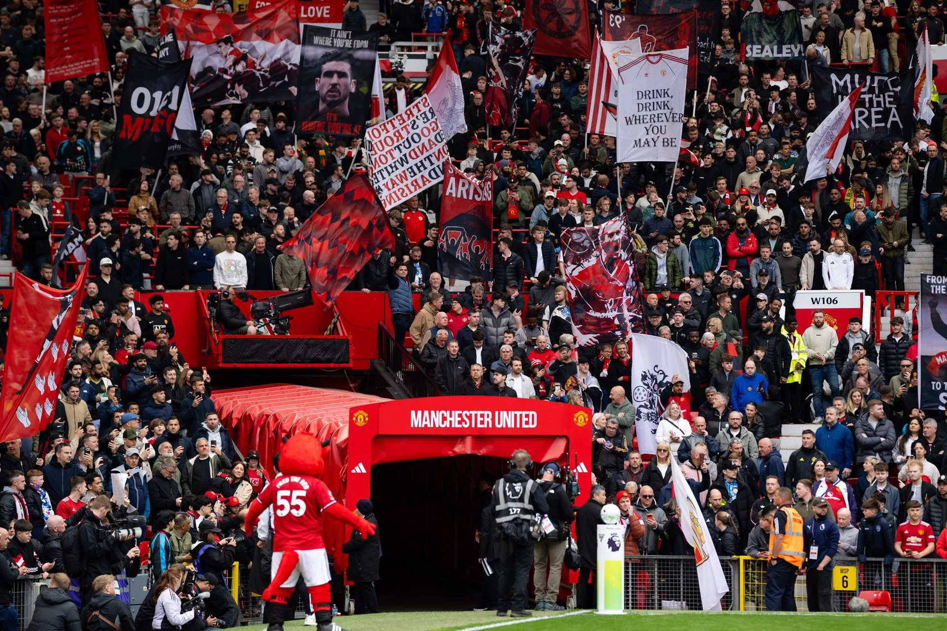 Fans at Old Trafford