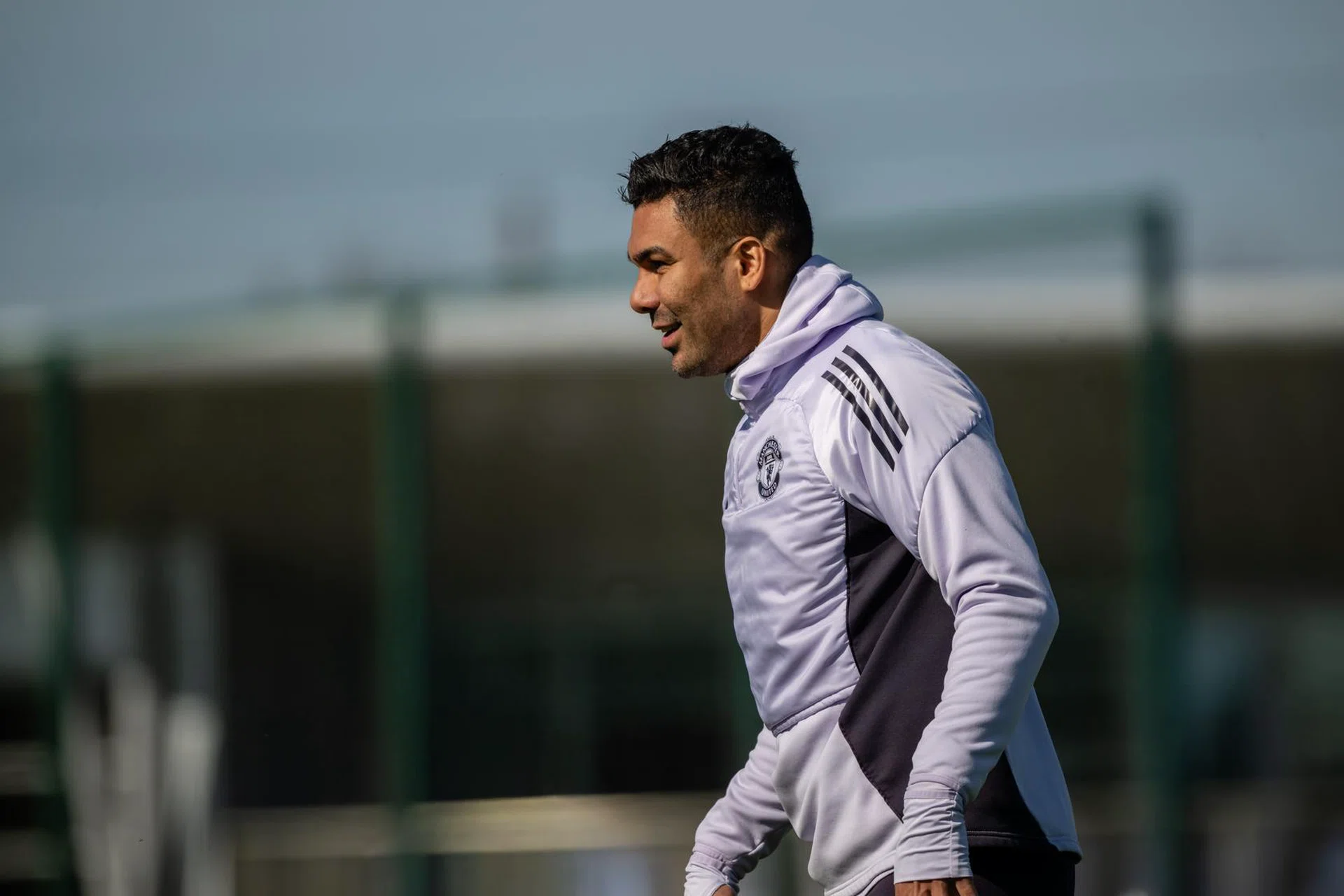 Image: Casemiro training at Carrington