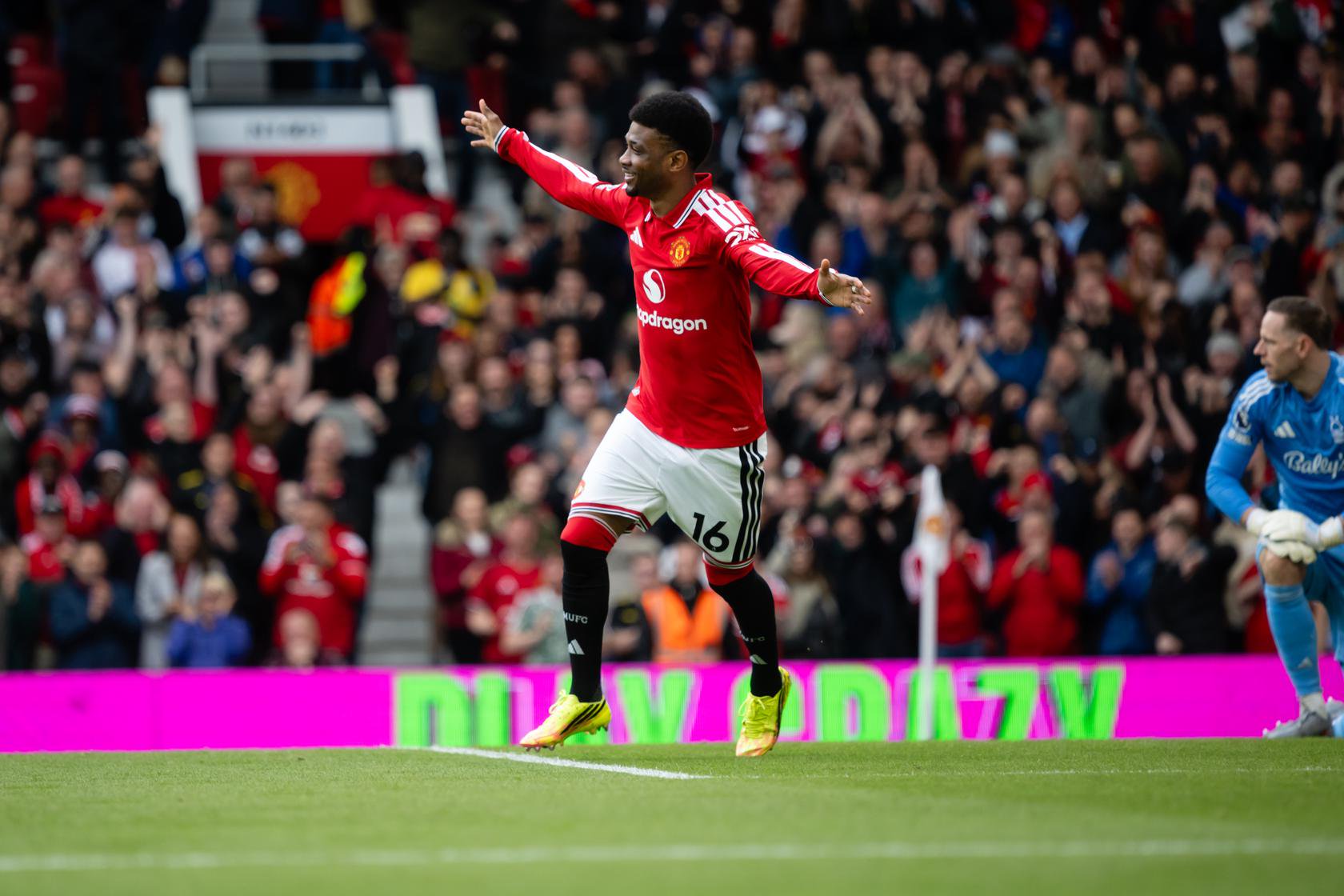 Amad happy at Old Trafford