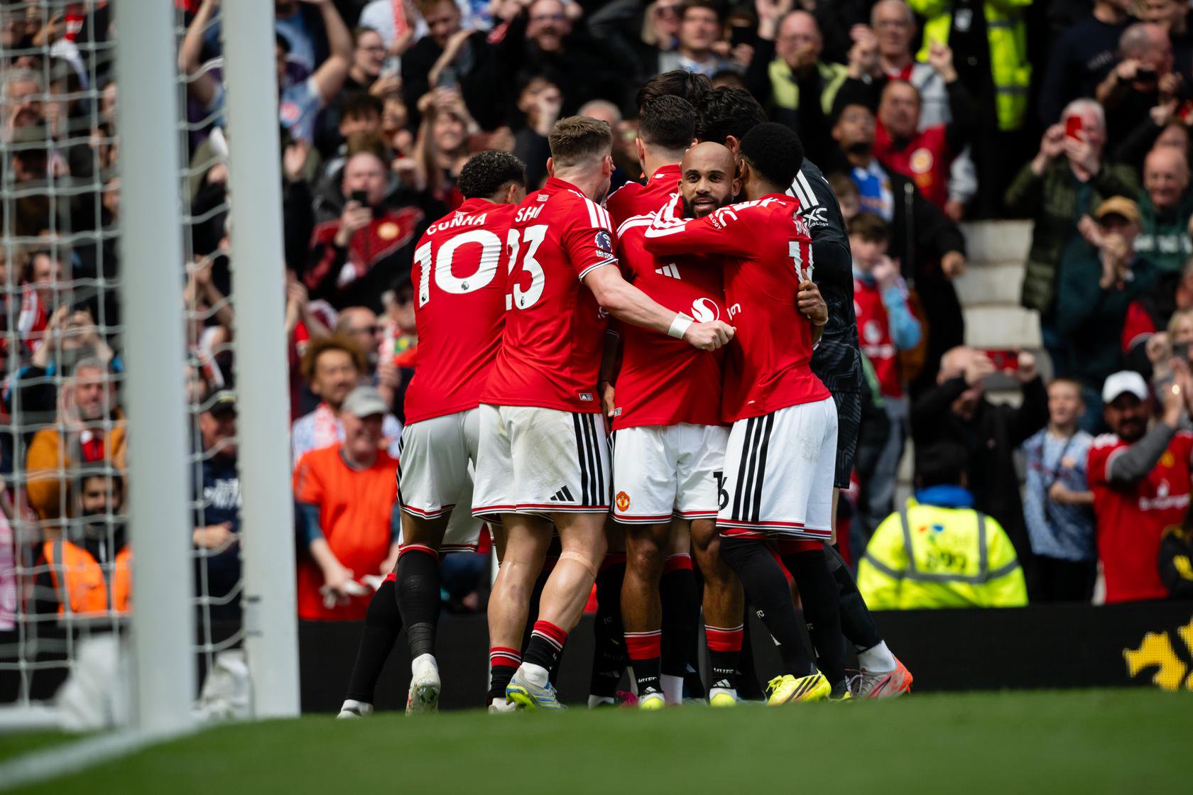 Bryan Mbeumo celebrates goal against Nottingham Forest