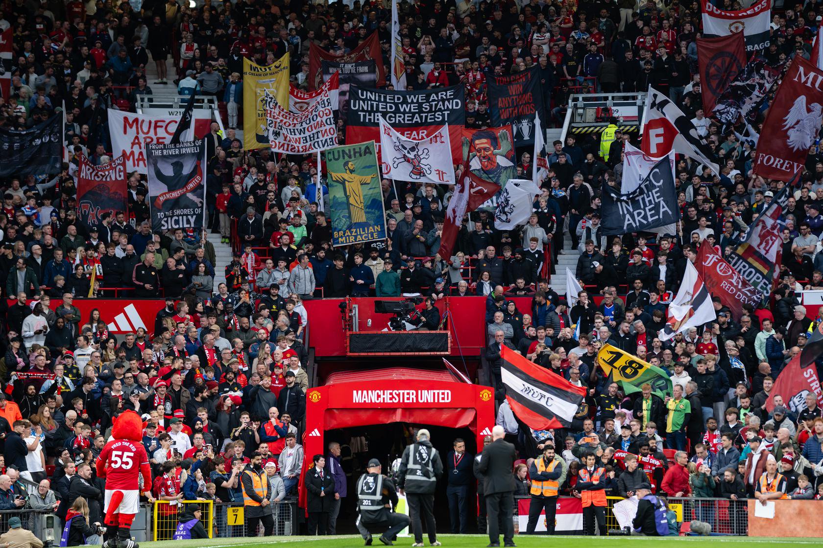 Main image for Stretford End flags gallery article
