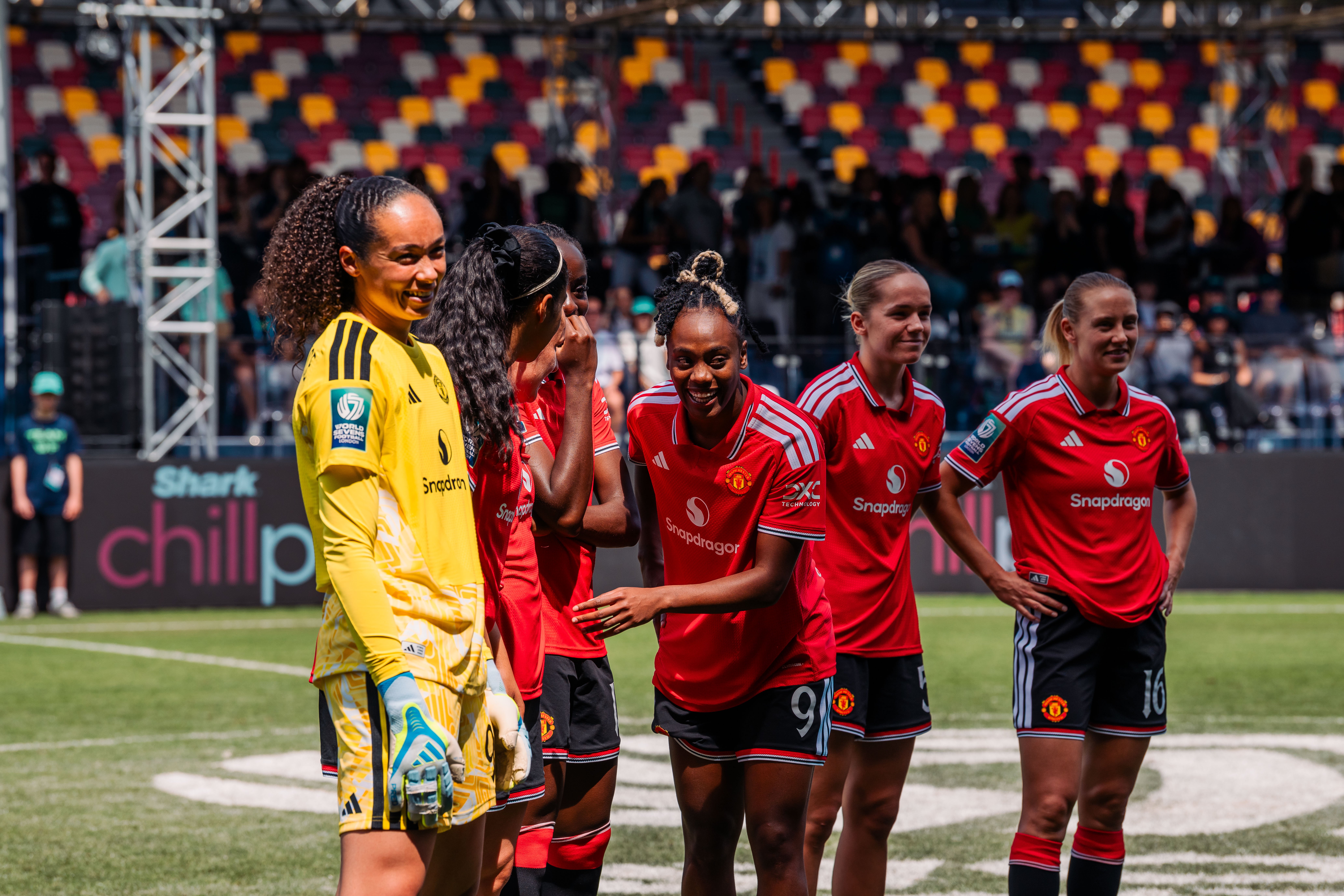Image of United Women stood smiling at World Sevens 2026
