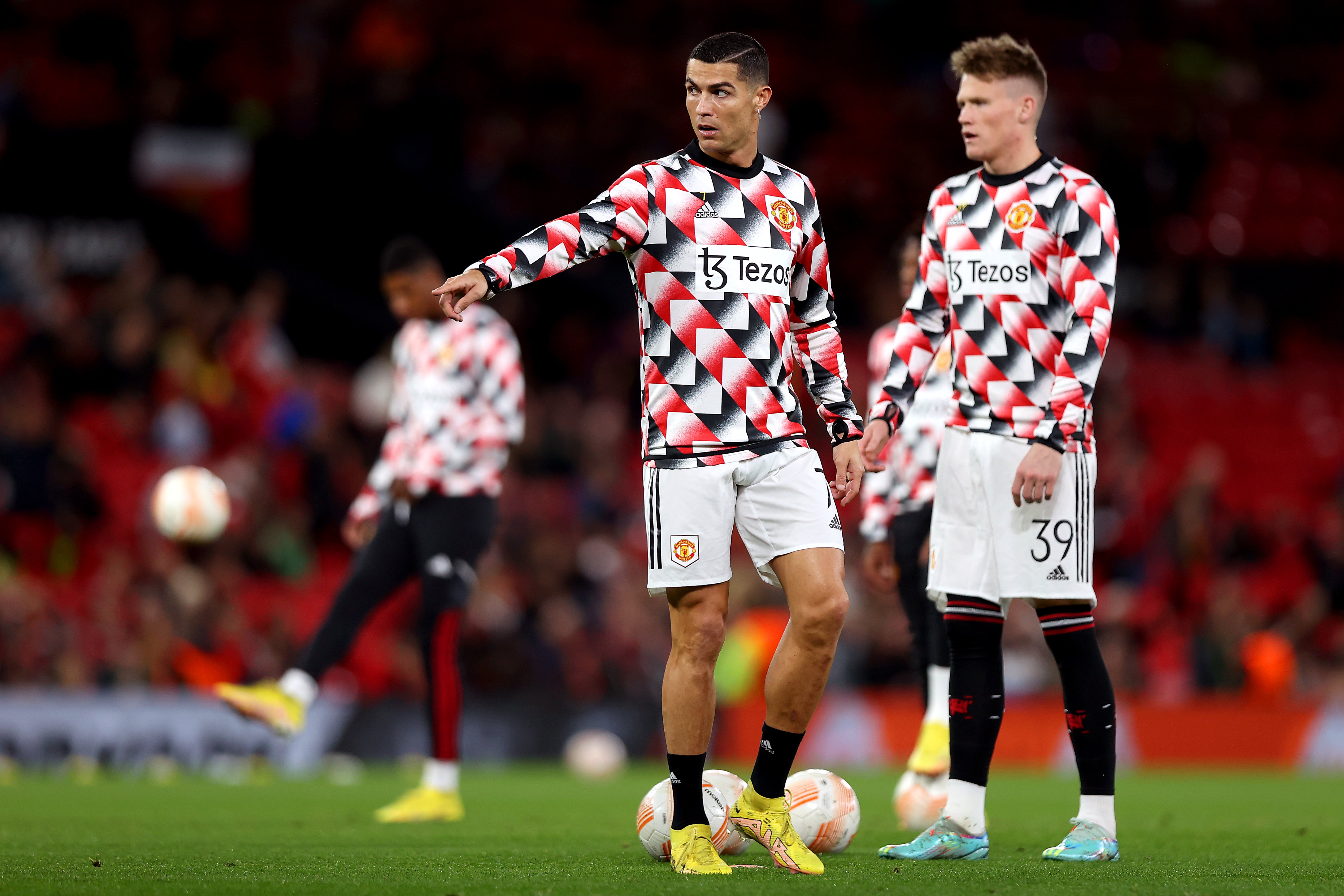 Scott McTominay and Cristiano Ronaldo