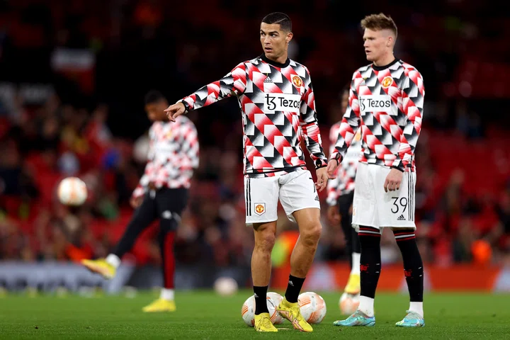 Scott McTominay and Cristiano Ronaldo