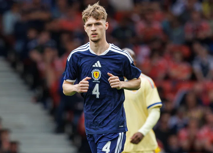 Tyler Fletcher in action for Scotland against Curacao