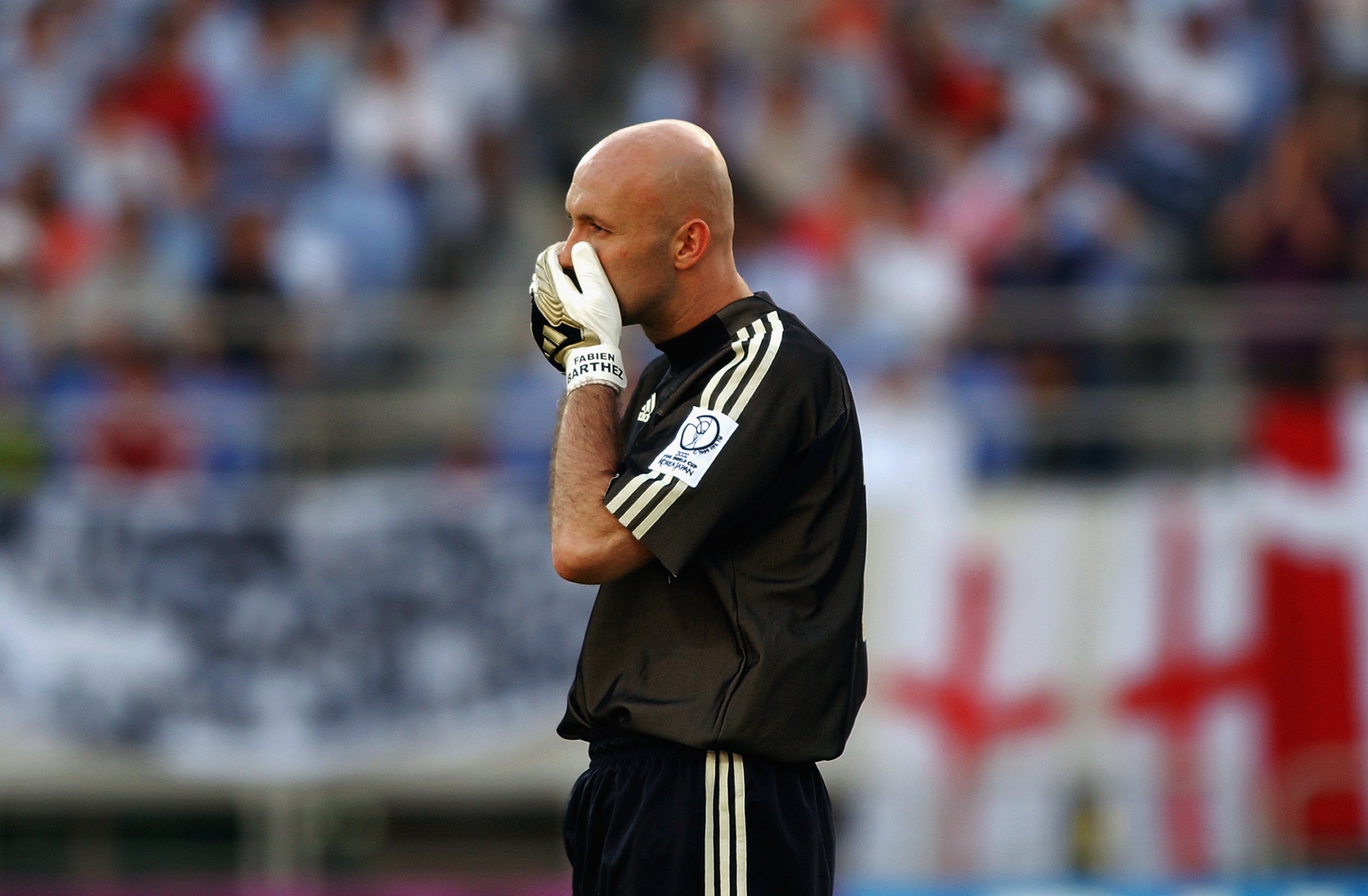 Fabien Barthez at the 2002 World Cup