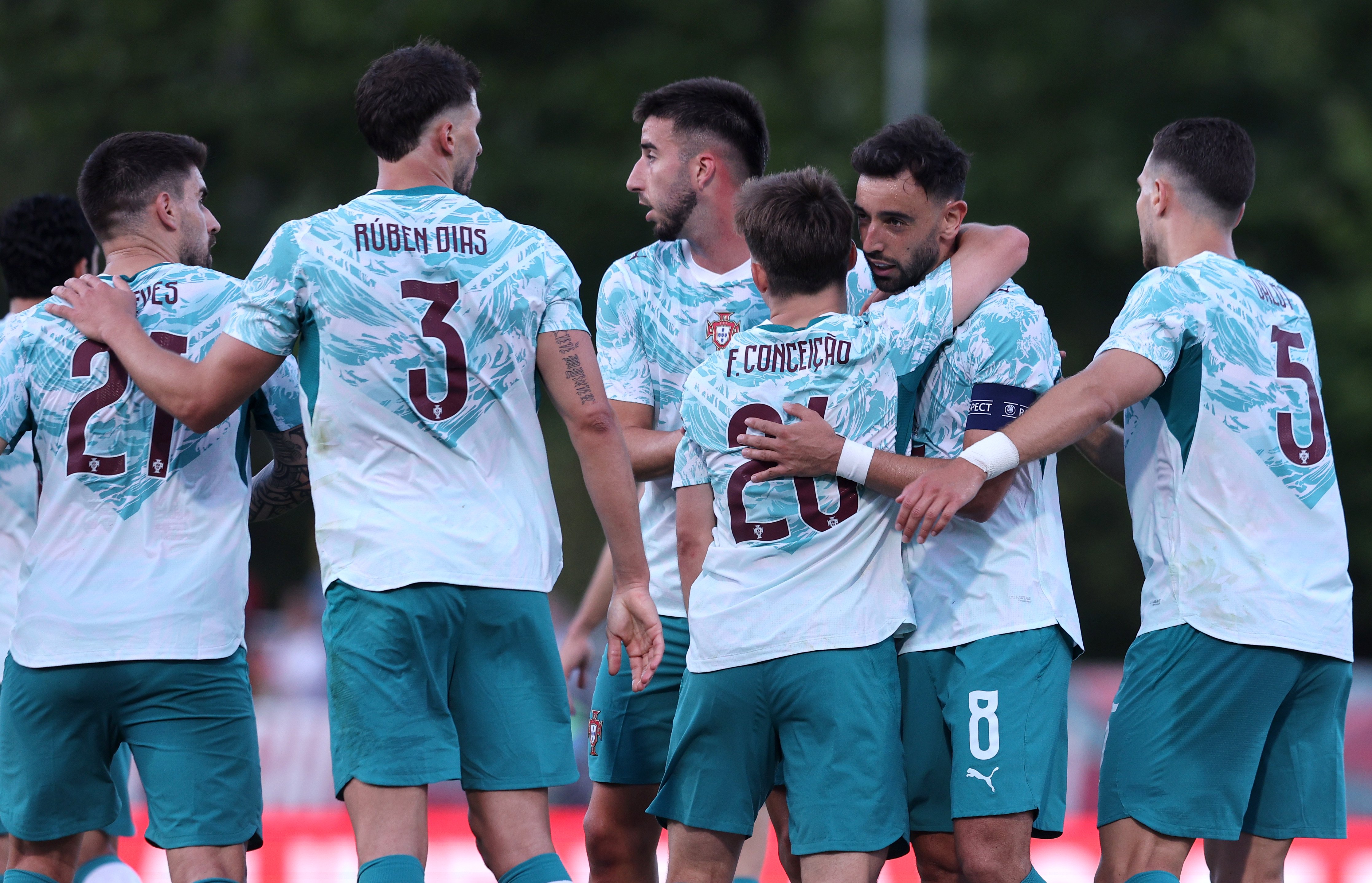 Bruno Fernandes with Portugal