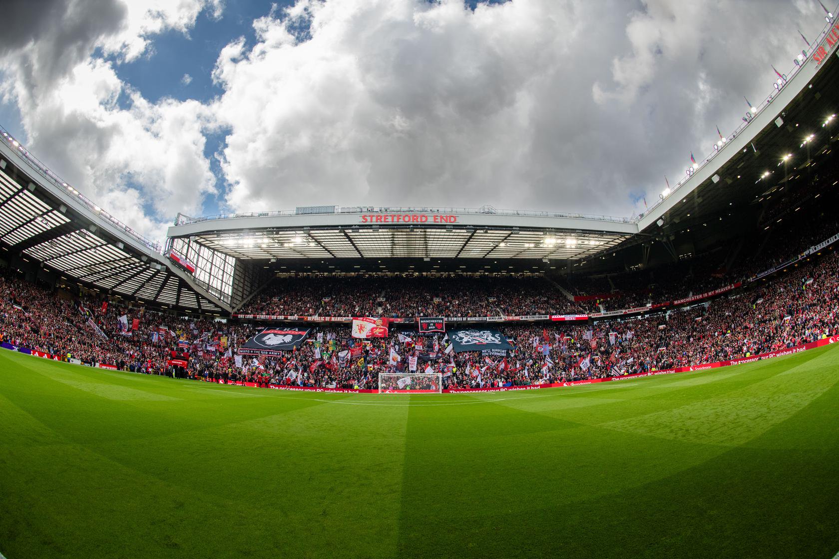 Old Trafford Stretford End general view