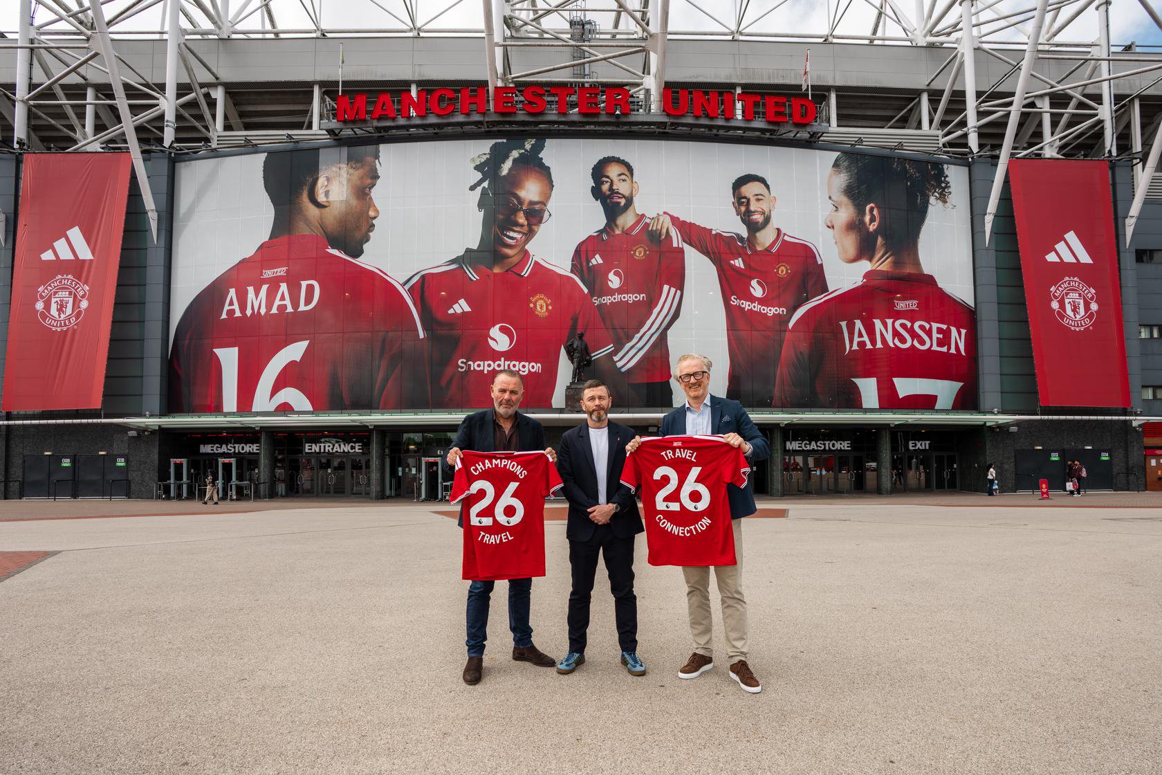 Old Trafford image for Champions Travel and Travel Connection launch