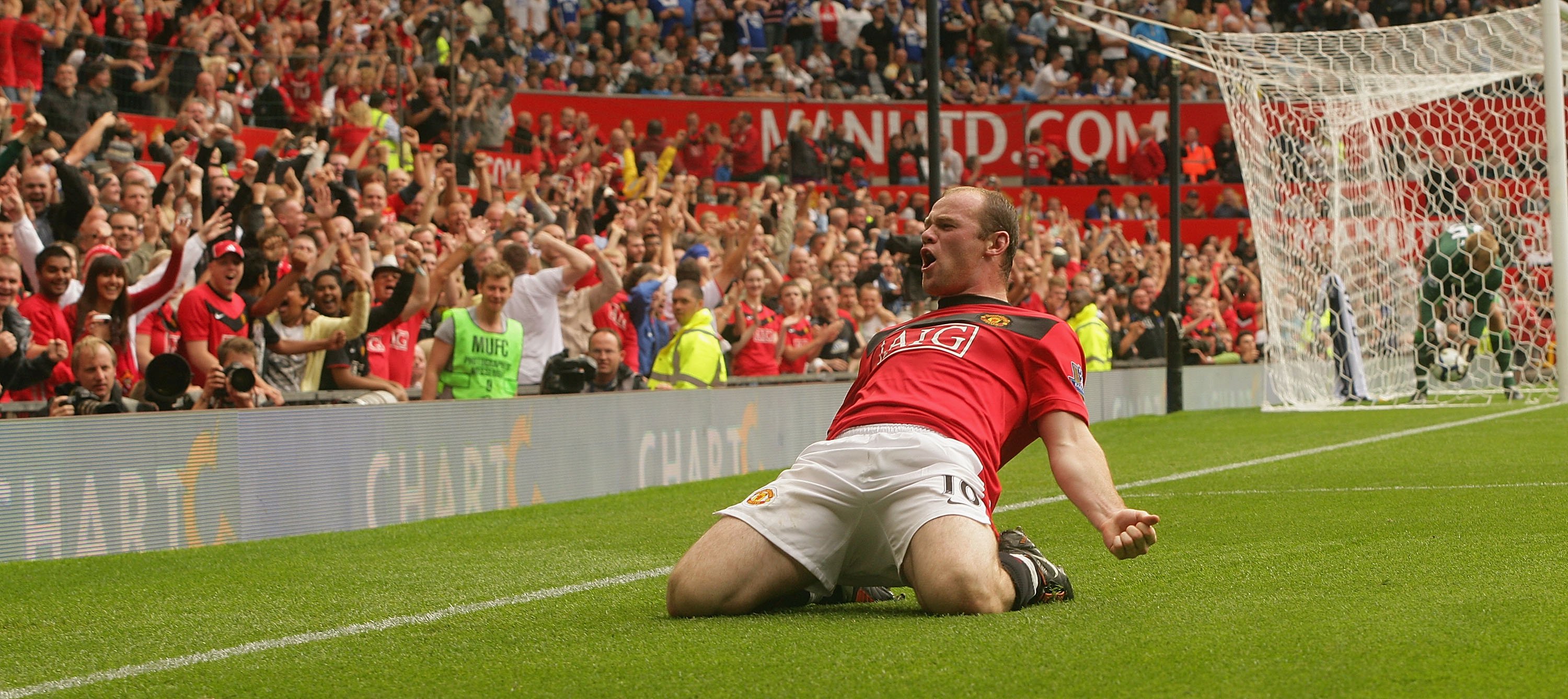 Wayne Rooney scores against Birmingham