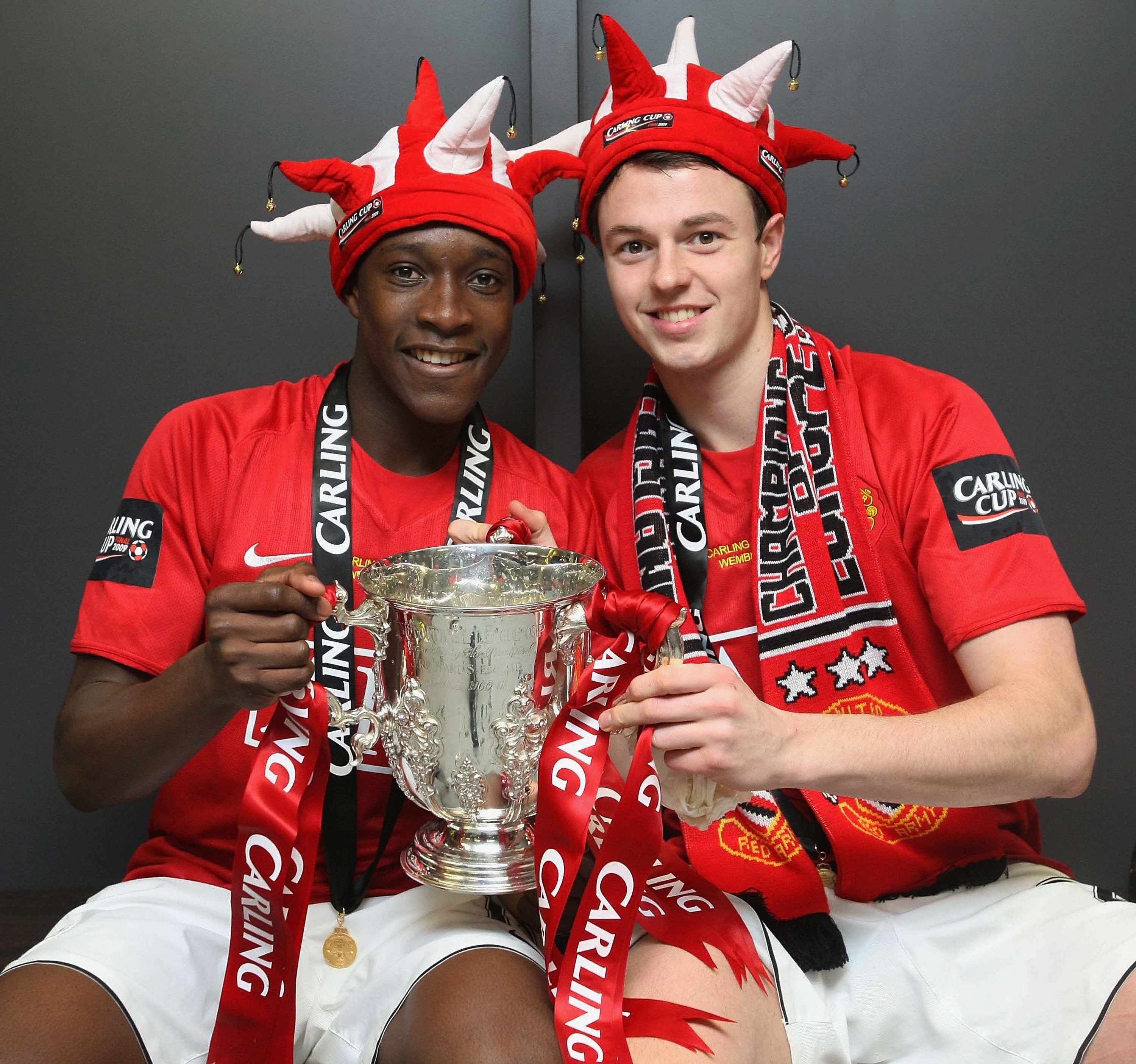 Danny Welbeck and Jonny Evans
