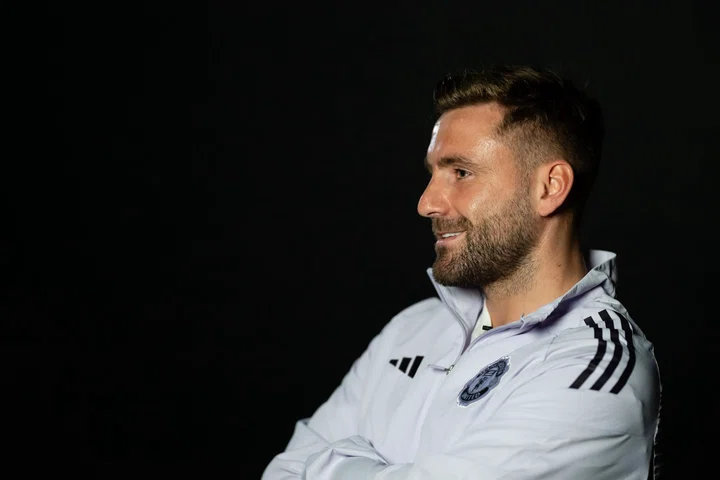 Luke Shaw being interviewed about his matchday routine