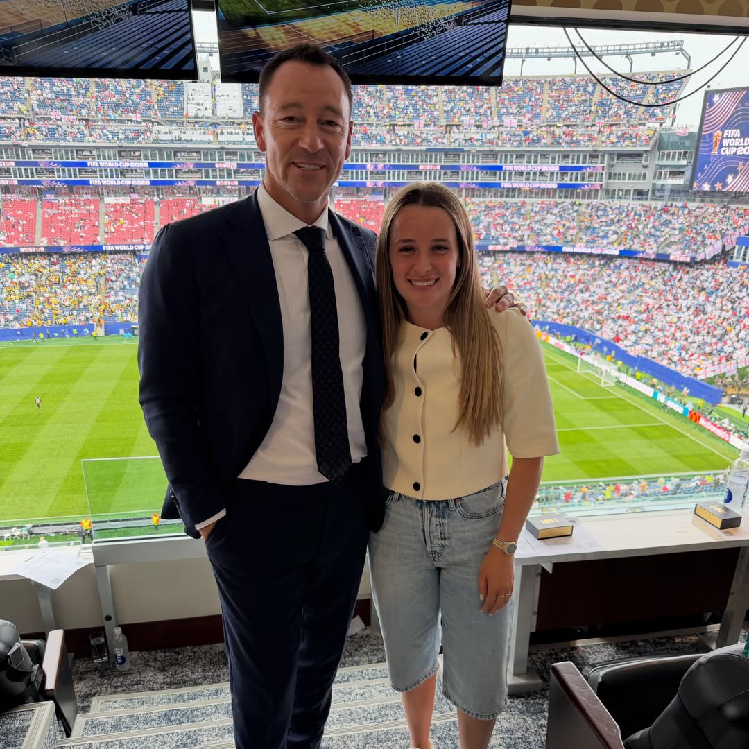 Ella Toone and John Terry at the Word Cup