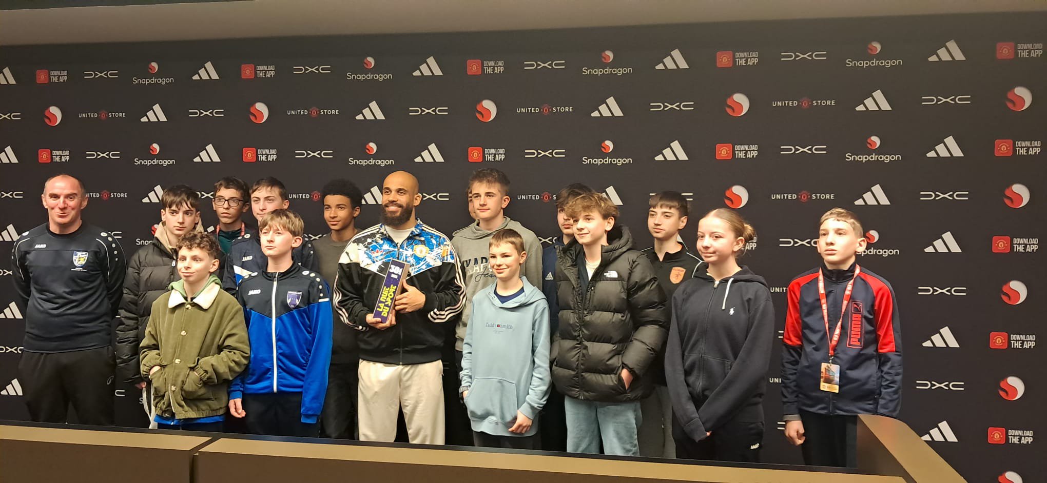 Bryan Mbeumo school visit at Carrington