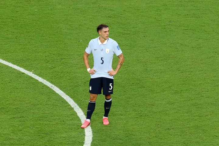 Manuel Ugarte ahead of Uruguay vs Cape Verde
