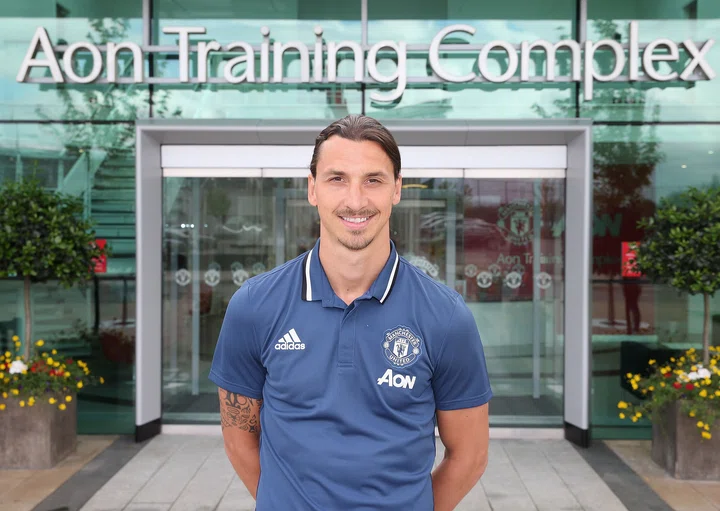 Zlatan Ibrahimovic arrives at United