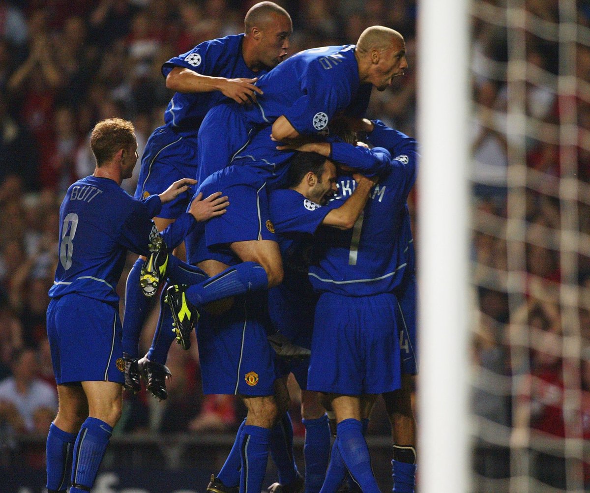 Why did we wear blue at Old Trafford?