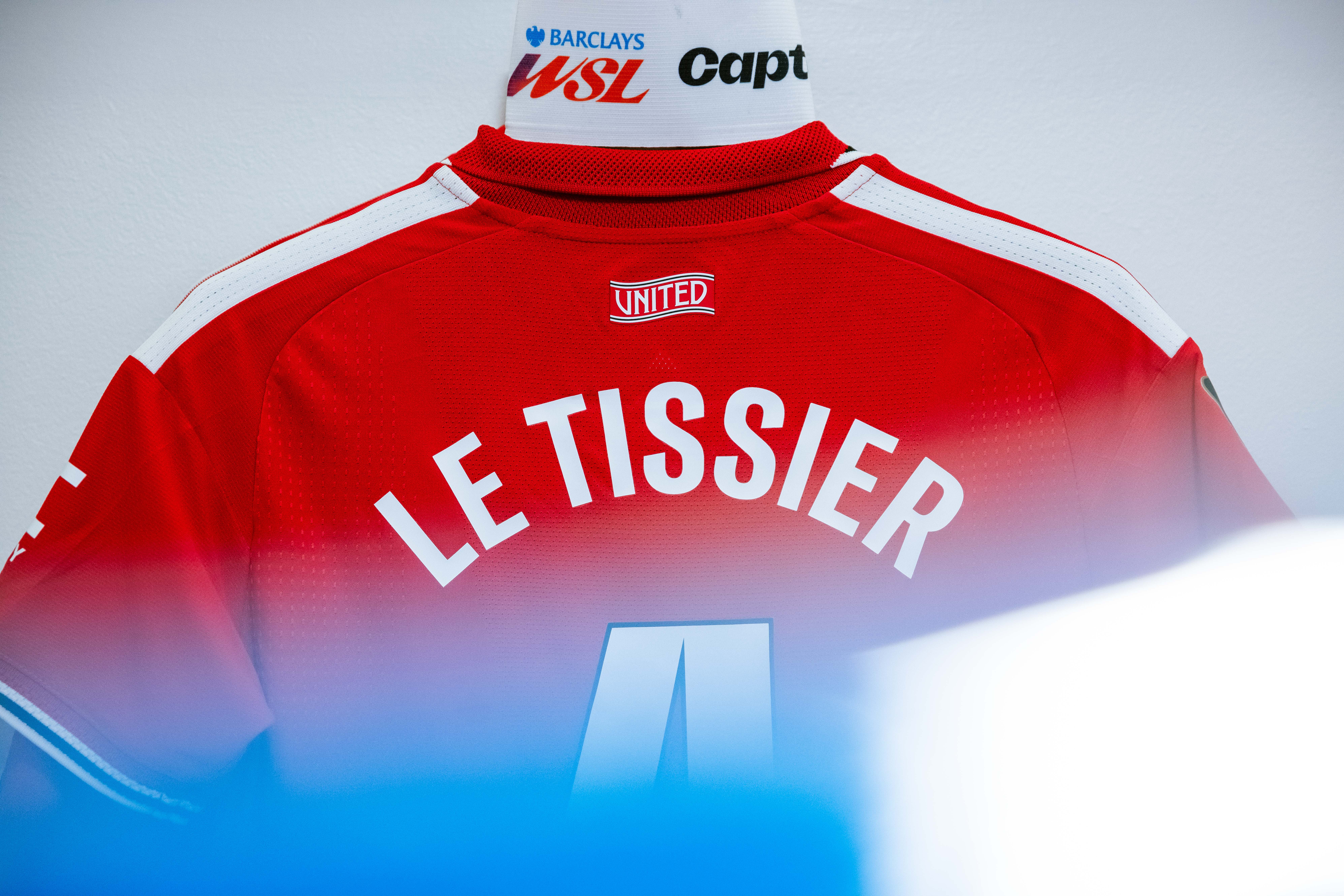 Image of Maya Le Tissier back of shirt 2026 27 home