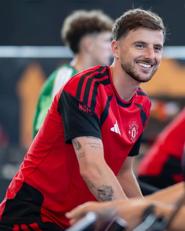 Mason Mount smiling in the gym | Friday 10 July 2026