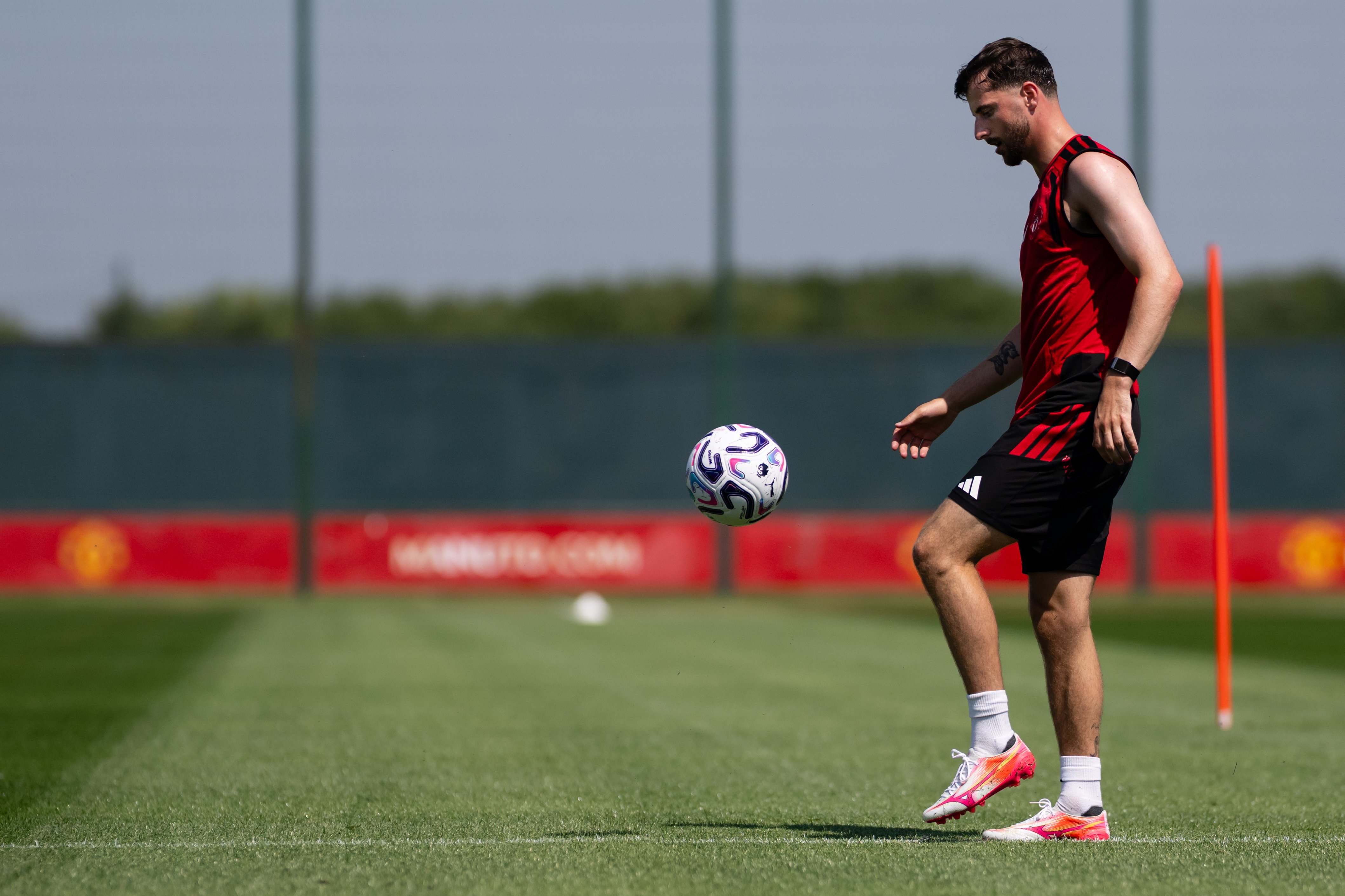 Mason Mount on the ball in training 10 July 2026