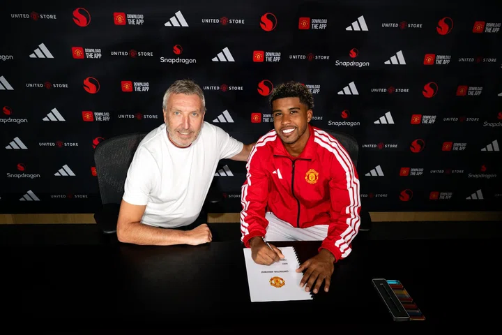 Andrey Santos with Jason Wilcox contract signing