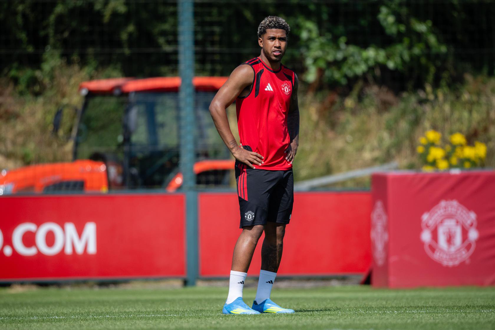 Andrey Santos in first training session for Manchester United 13 July 2026