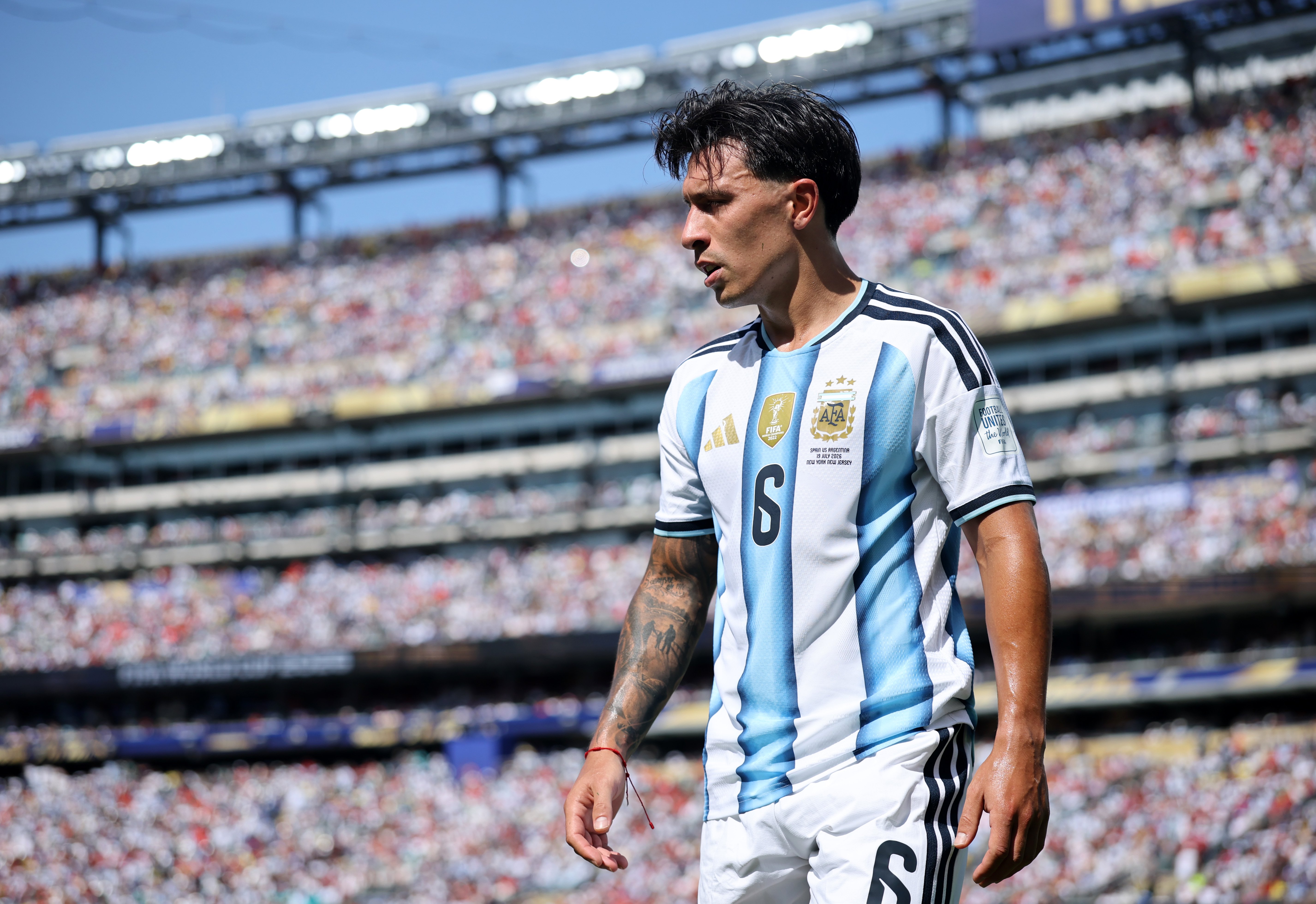 Lisandro Martinez during FIFA World Cup 2026 final appearance for Argentina