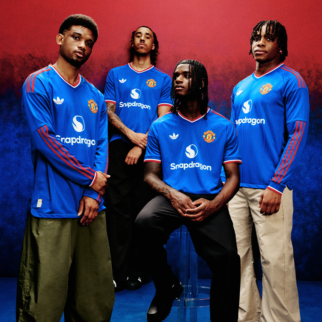 Amad, Yoro, Heaven and Dorgu model 2026/27 away kit