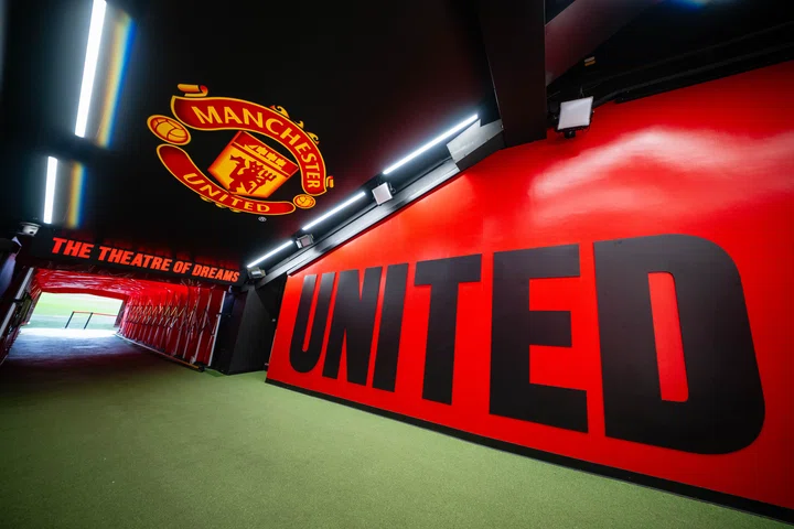 Image inside Old Trafford tunnel