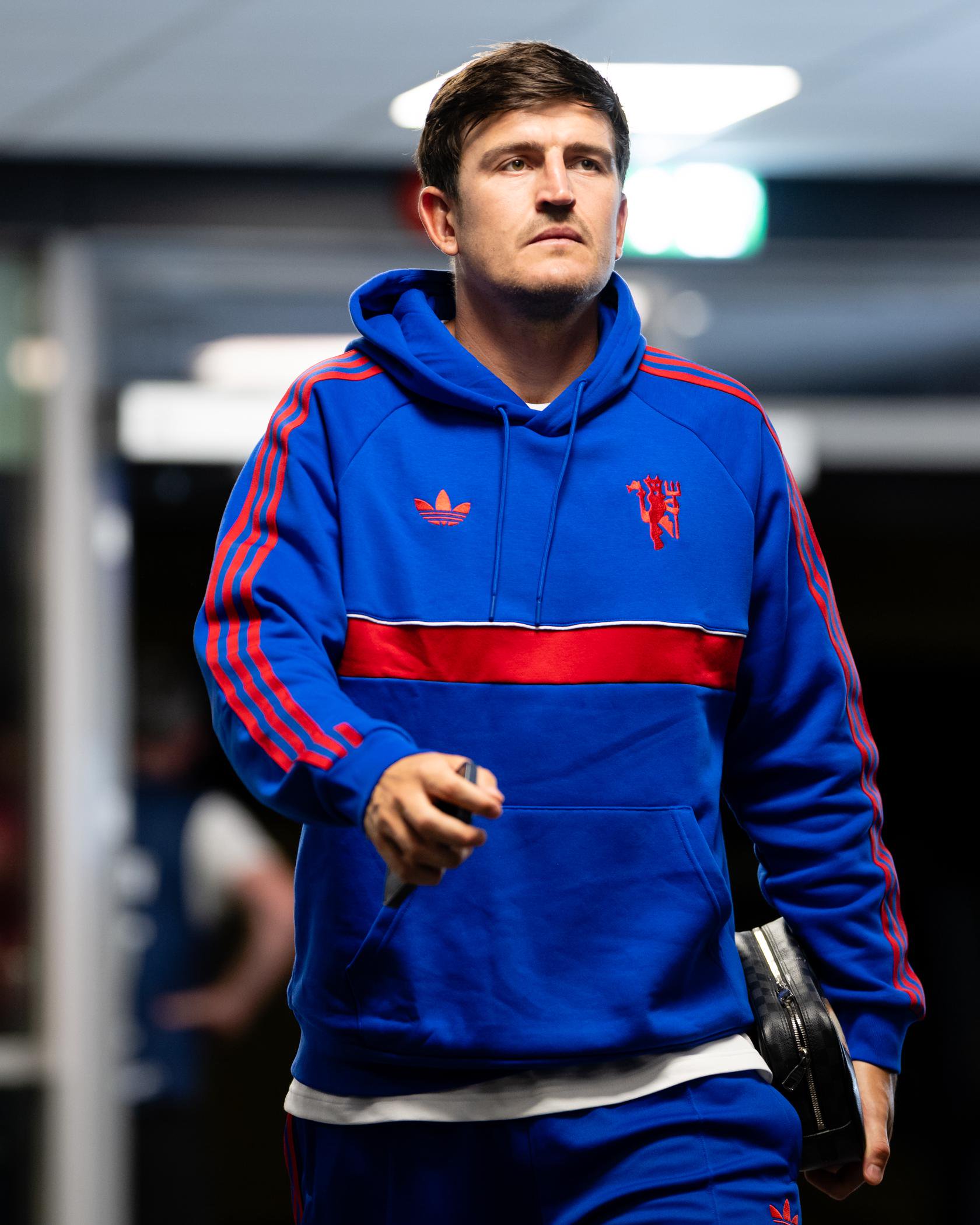 Harry Maguire arrives for Rosenborg friendly