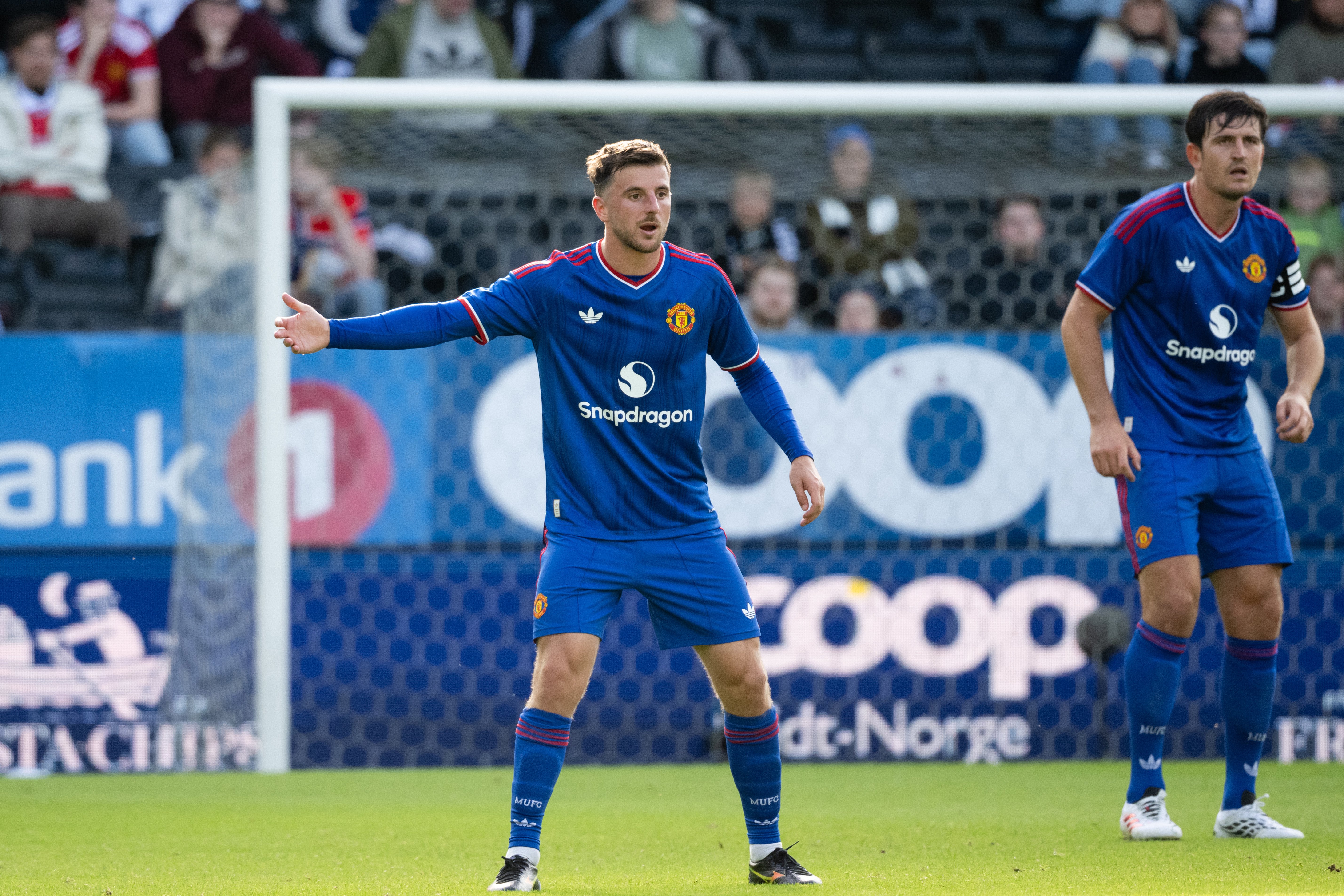 Mason Mount in-game at Rosenborg v Manchester United 24 July 2026
