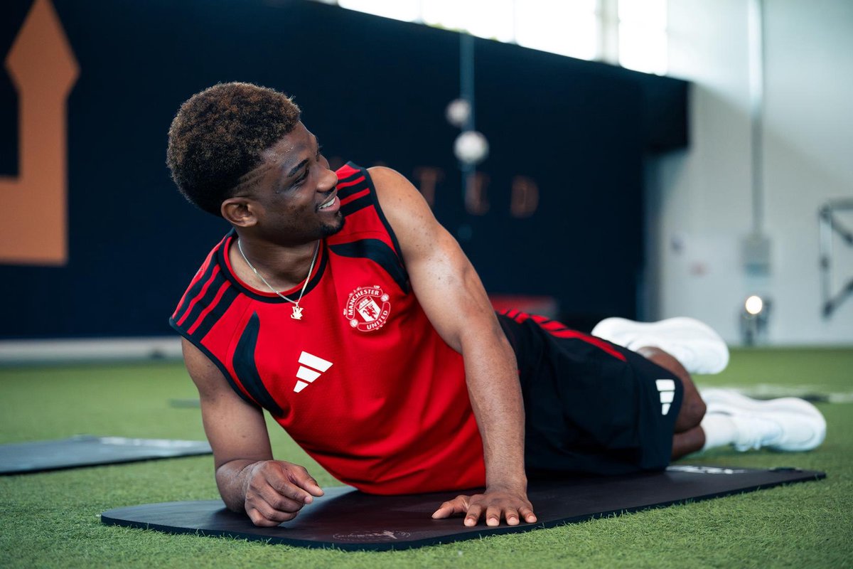 Altay and Amad get stuck into pre-season work