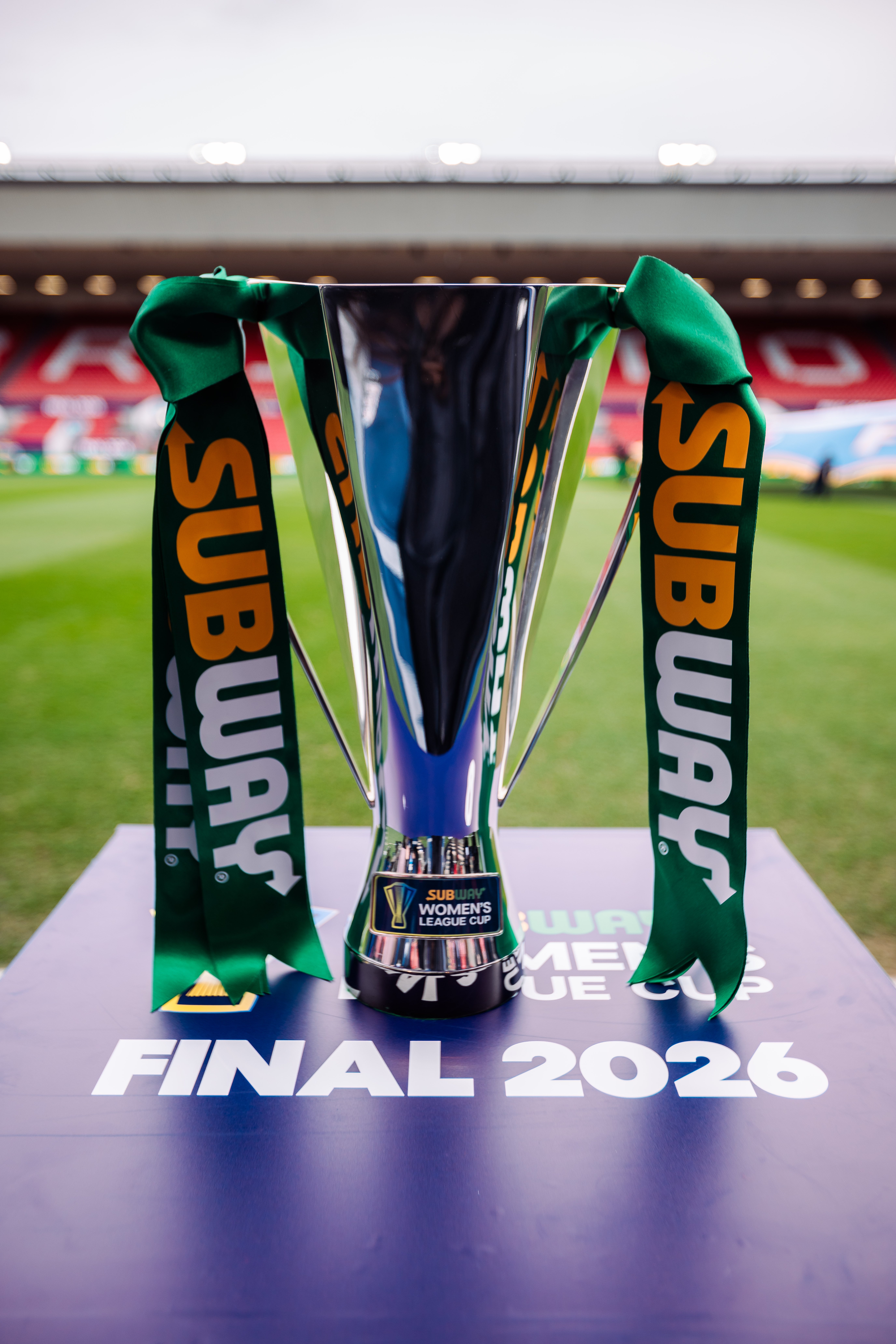Photo of Women's League Cup trophy at 2026 final