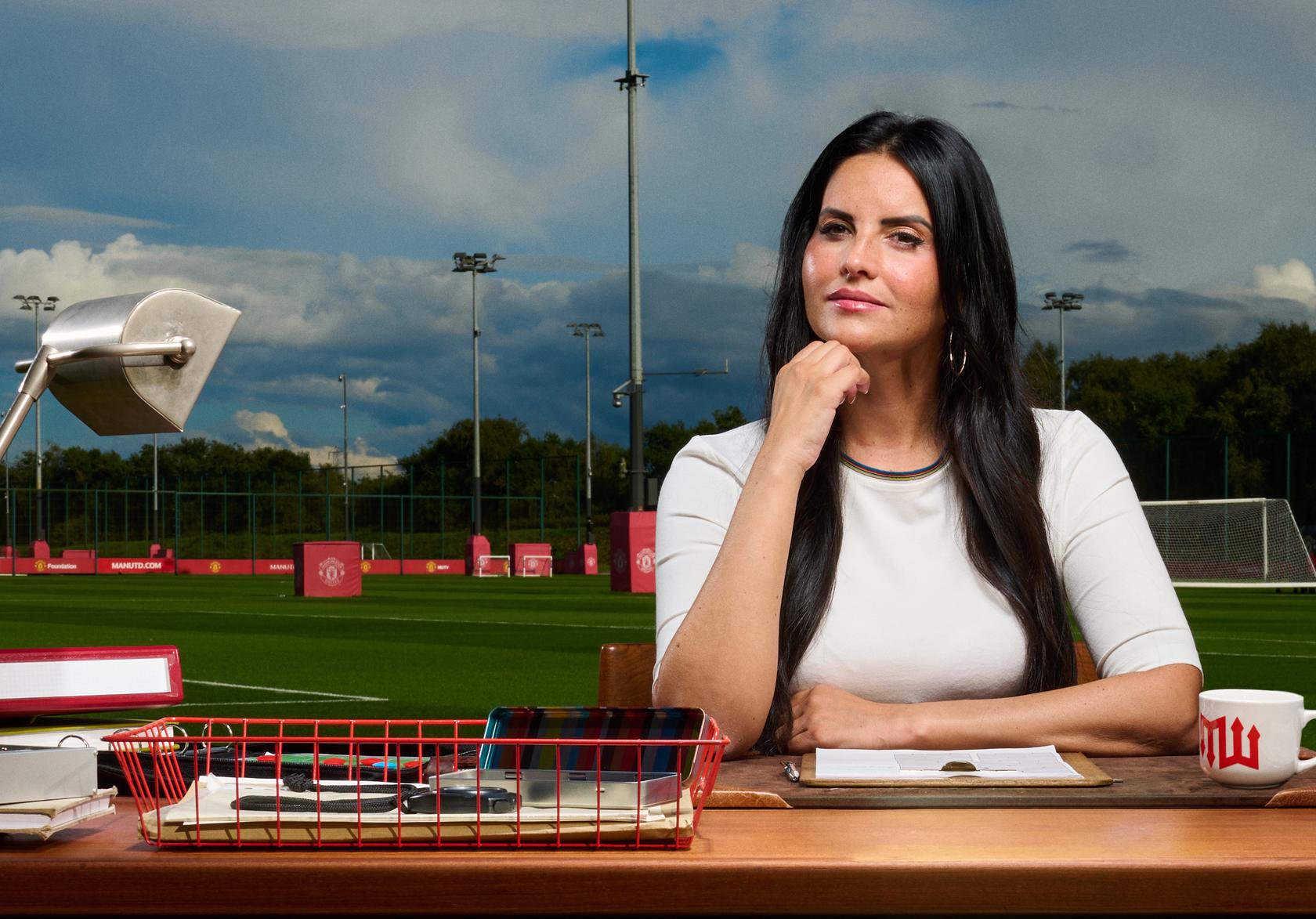 Eva Olid poses as new United Women head coach