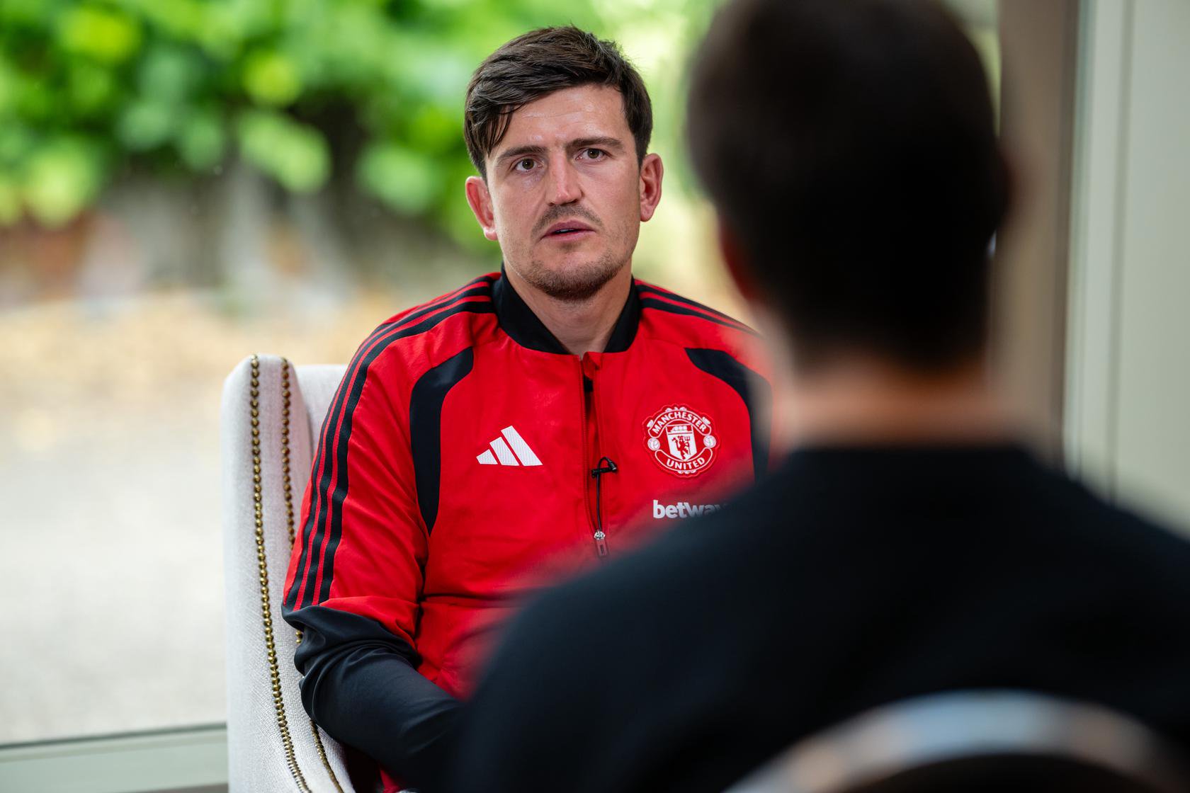 Harry Maguire being interviewed in Dublin August 2026