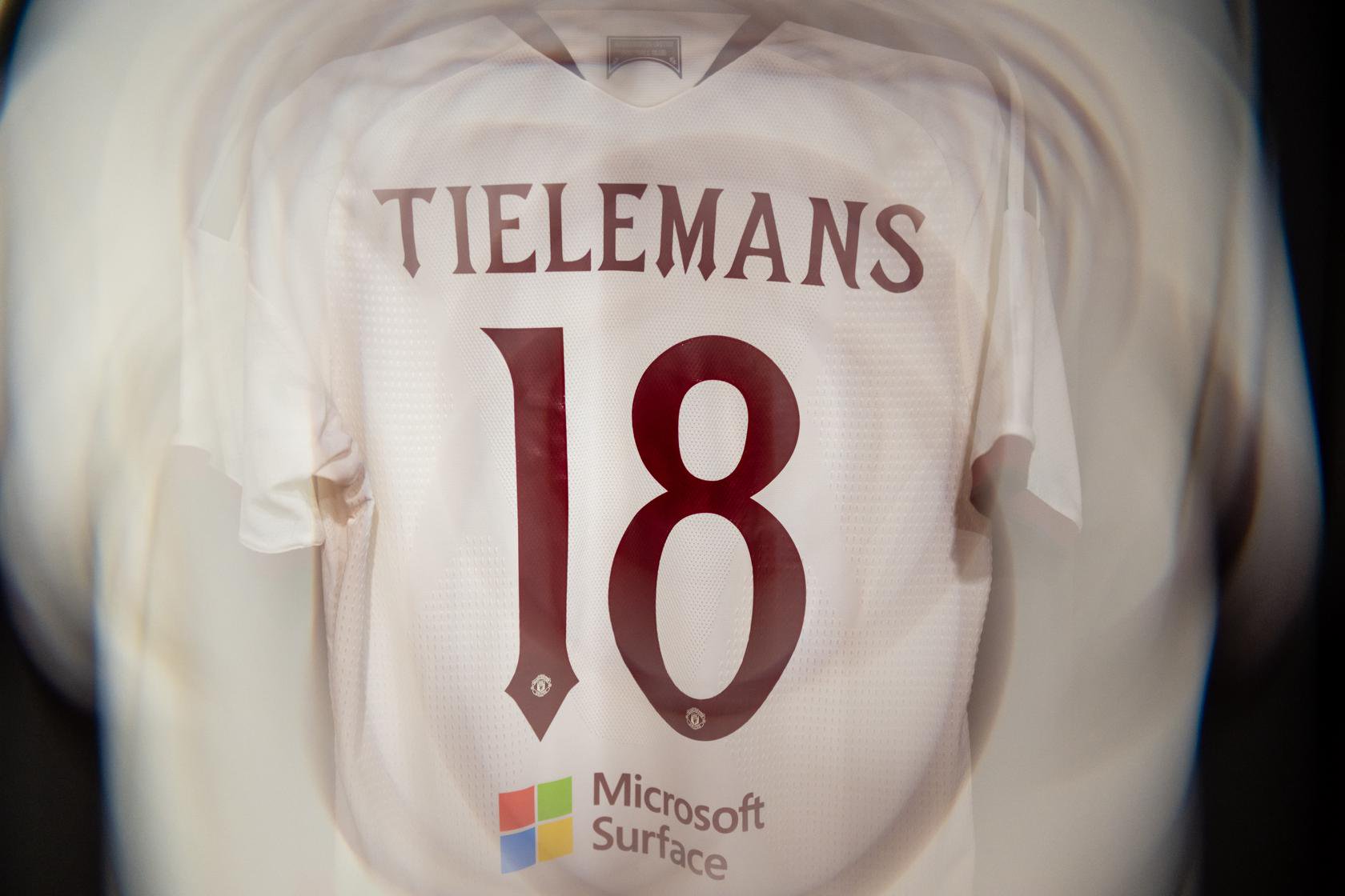 Youri Tielemans back of shirt before Milan game